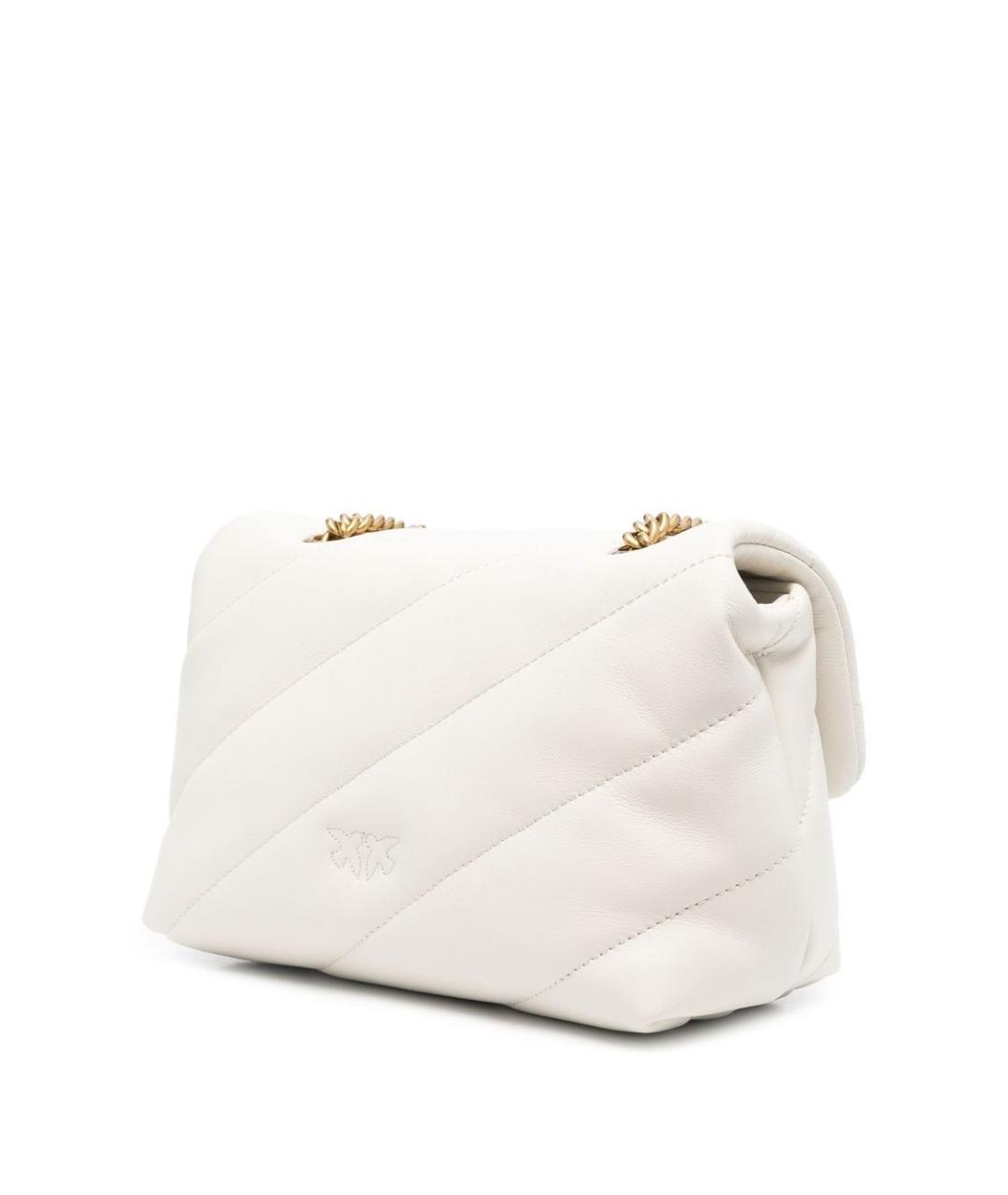 PINKO Белая кожаная сумка через плечо, фото 2
