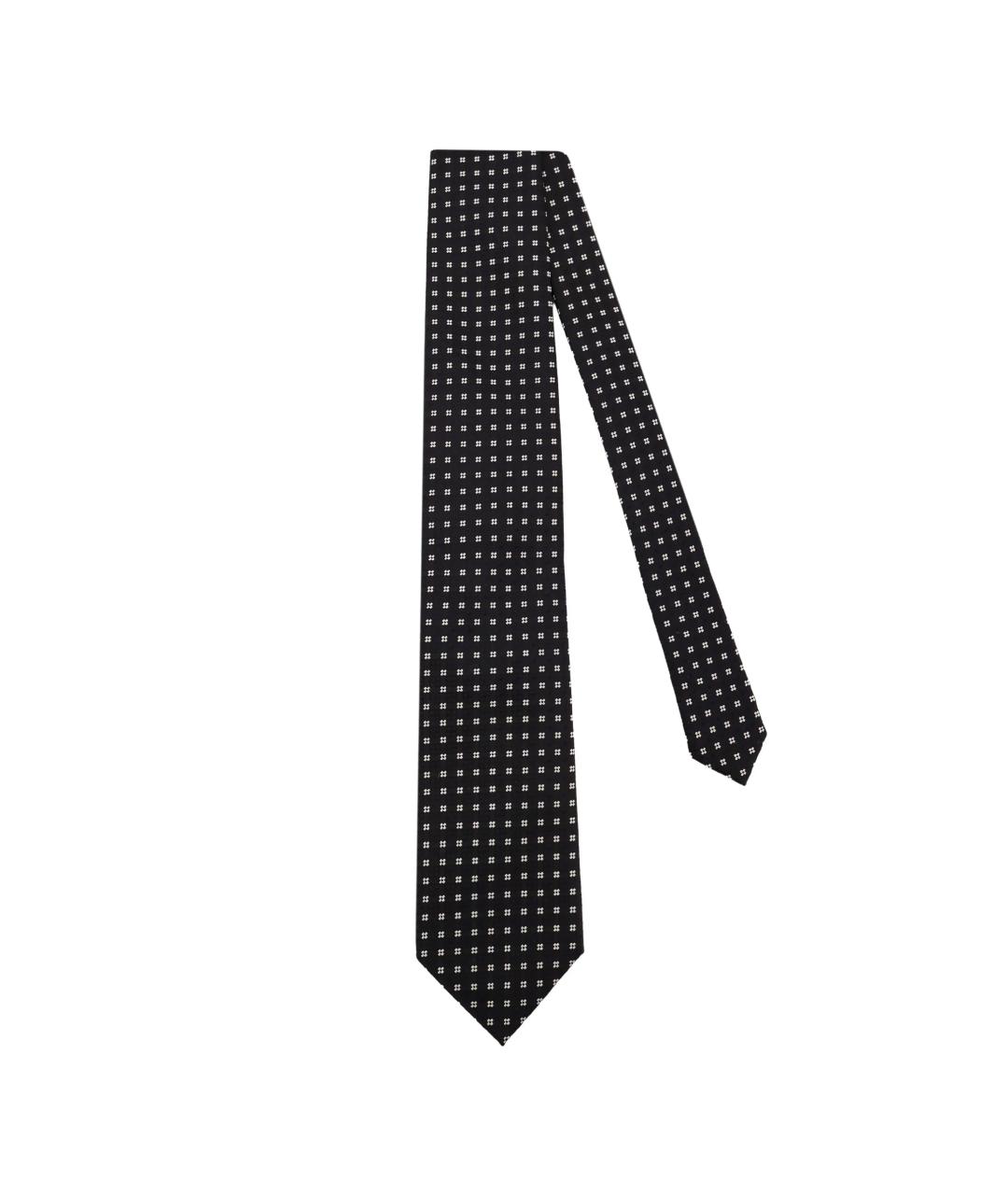 TOM FORD Черный шелковый галстук, фото 1