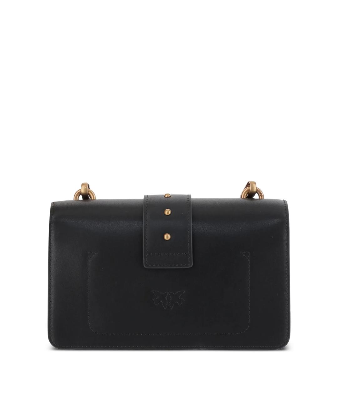 PINKO Черная кожаная сумка через плечо, фото 3