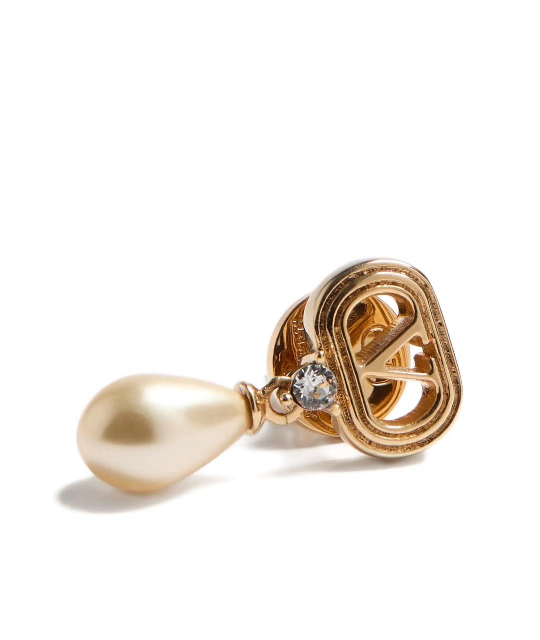 VALENTINO Золотые металлические серьги, фото 3