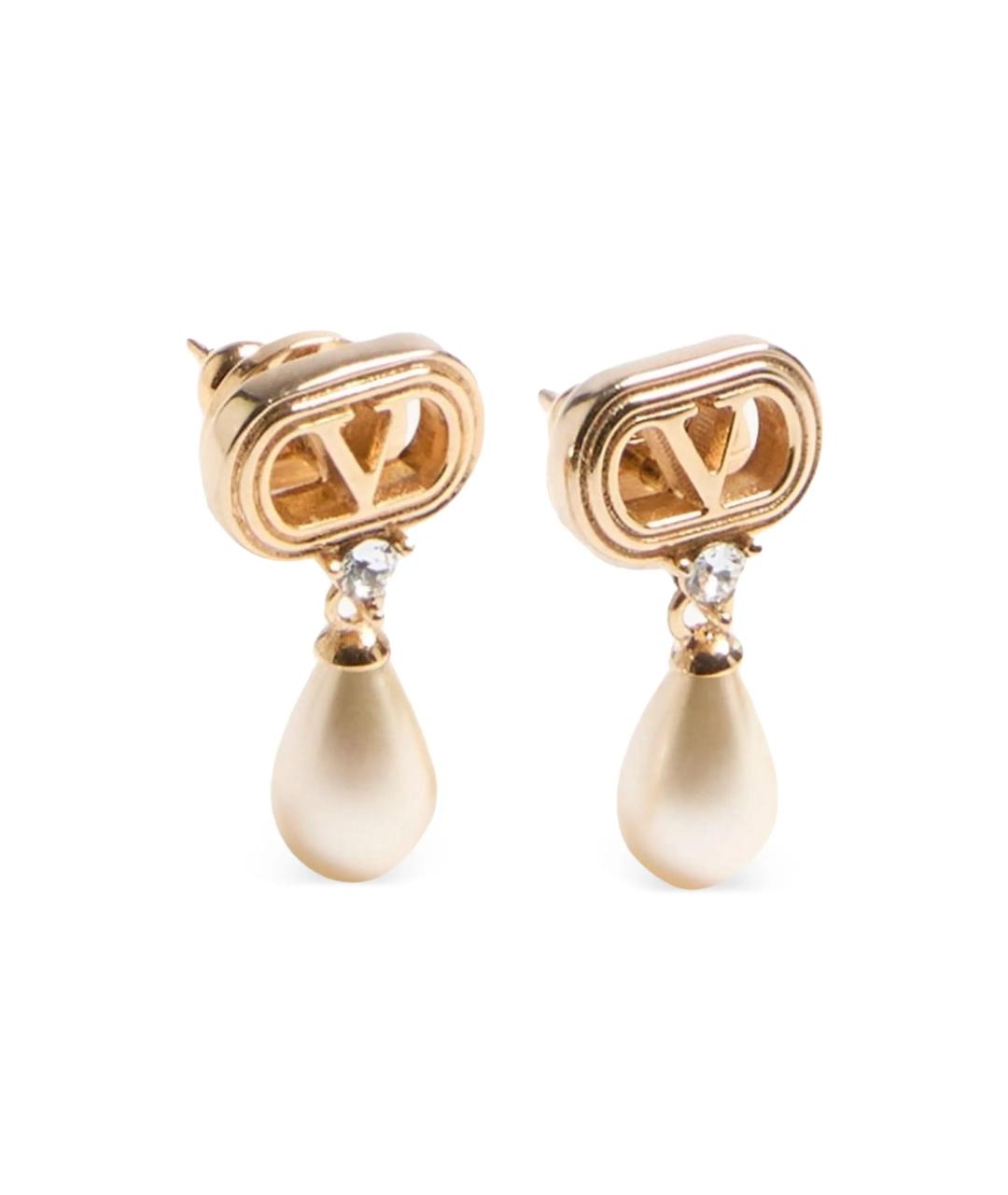 VALENTINO Золотые металлические серьги, фото 2