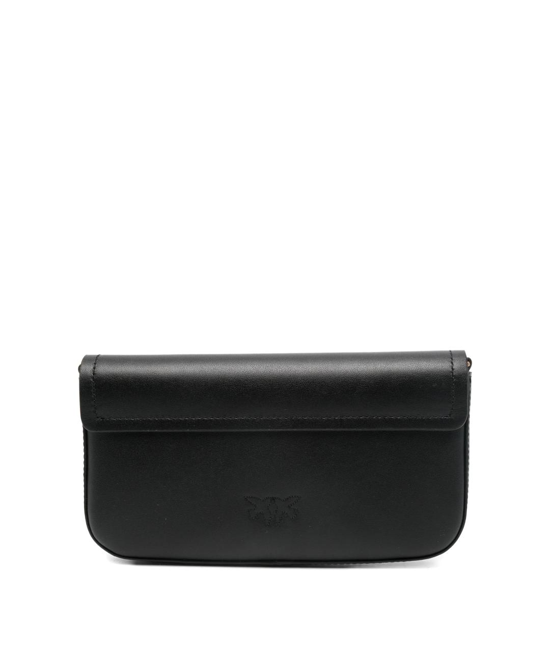 PINKO Черная кожаная сумка через плечо, фото 2