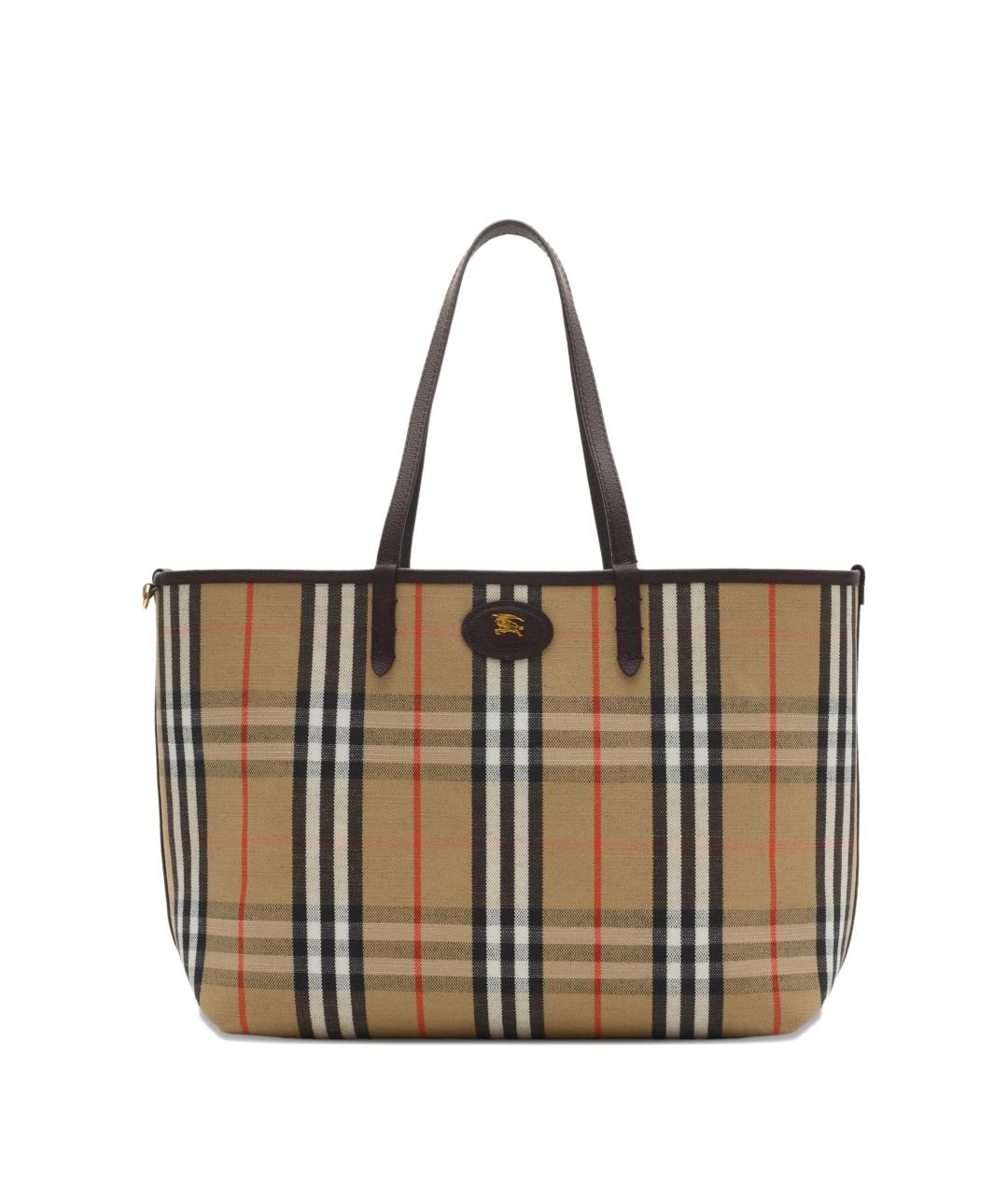 BURBERRY Мульти кожаная сумка тоут, фото 4