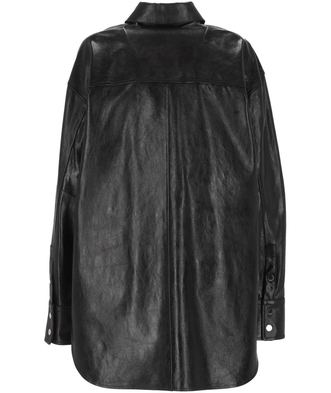 SPORTMAX Черная кожаная куртка, фото 3