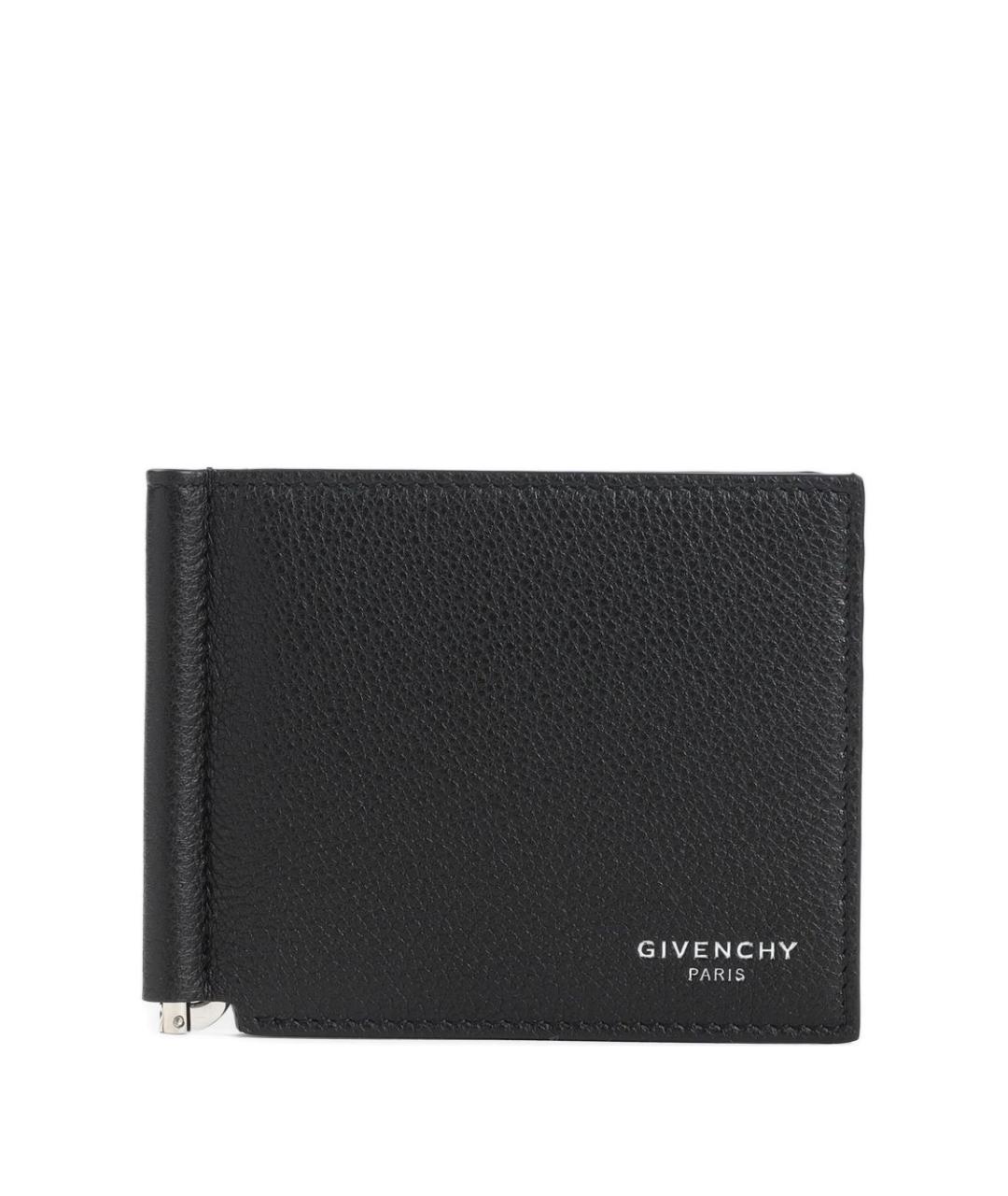 GIVENCHY Черный кожаный кошелек, фото 1