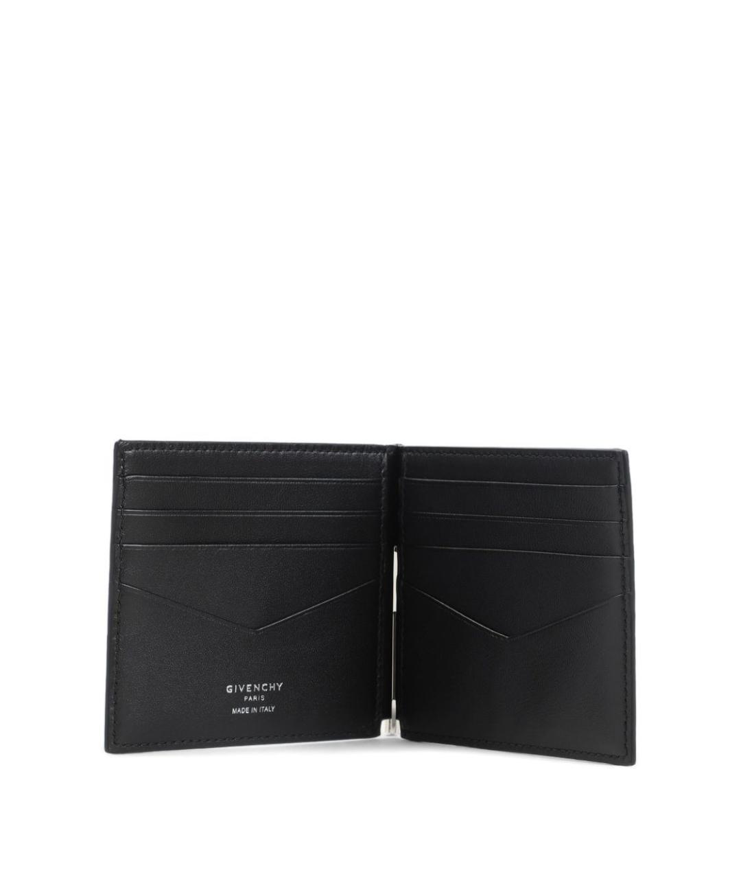GIVENCHY Черный кожаный кошелек, фото 3