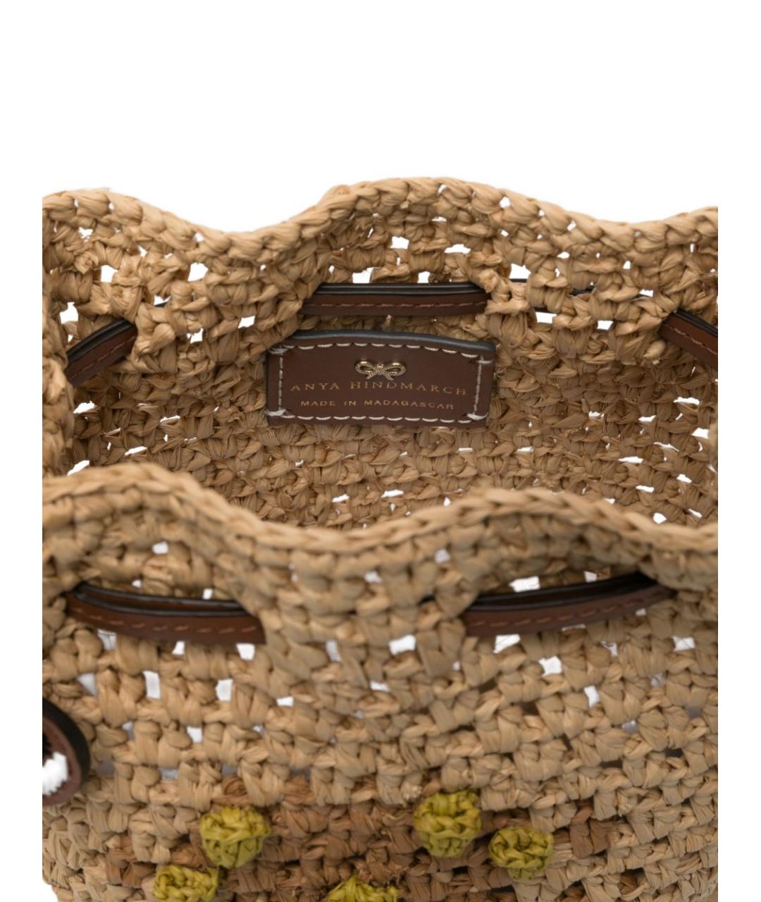 ANYA HINDMARCH Пелетеная сумка с короткими ручками, фото 4