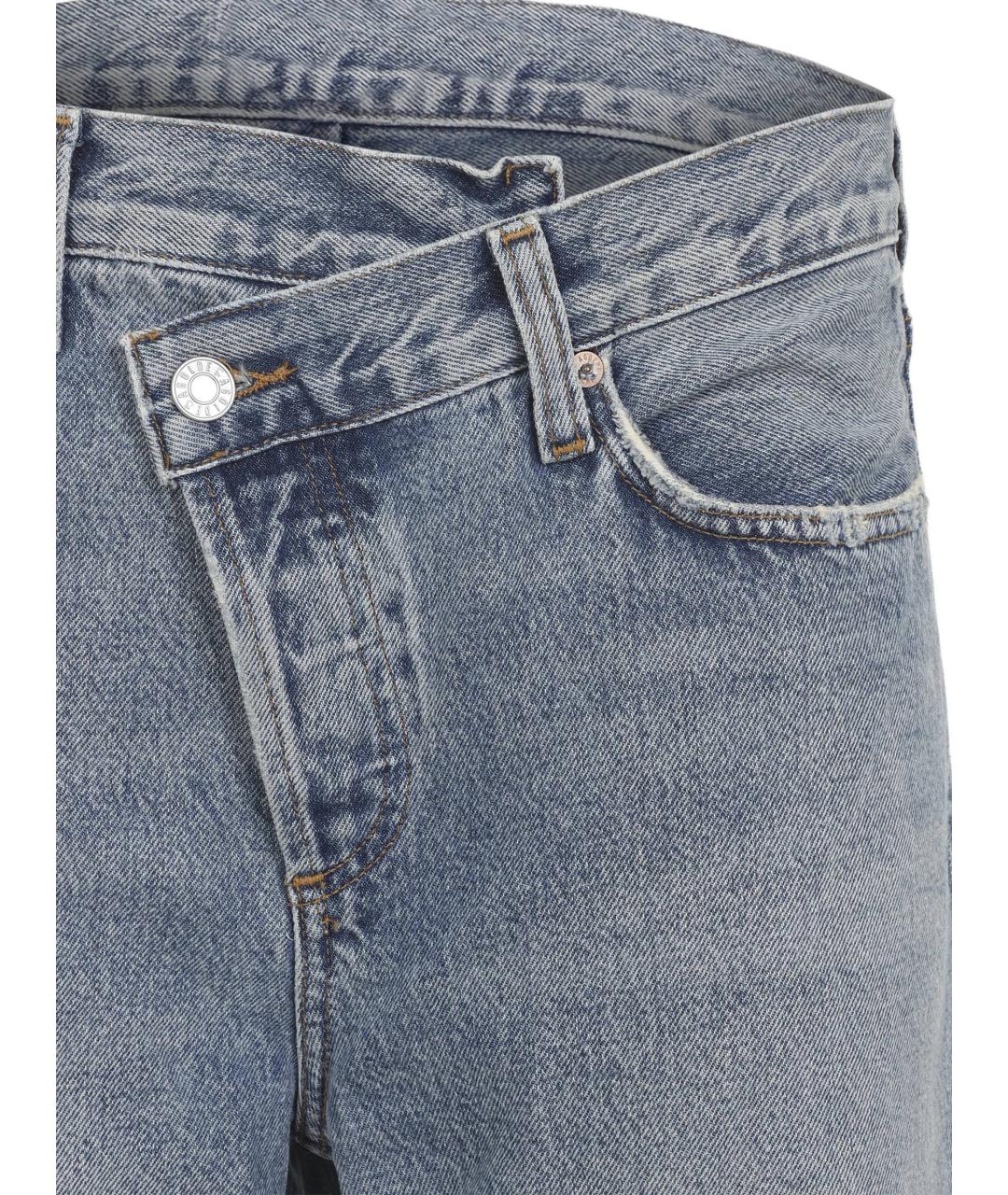 AGOLDE Голубые хлопковые прямые джинсы, фото 2