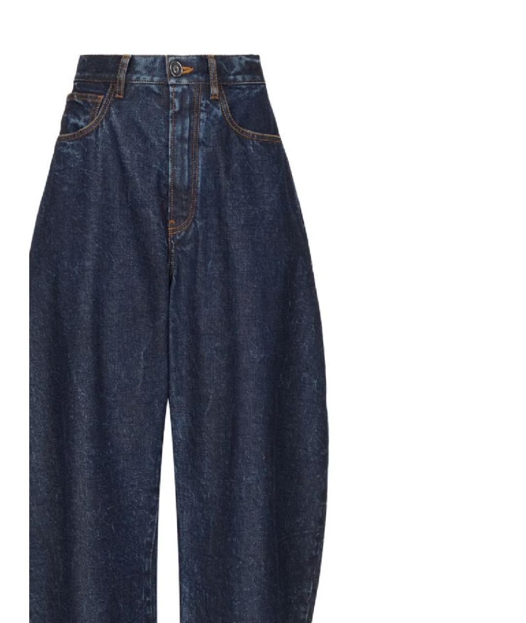 ALAIA Синие прямые брюки, фото 2