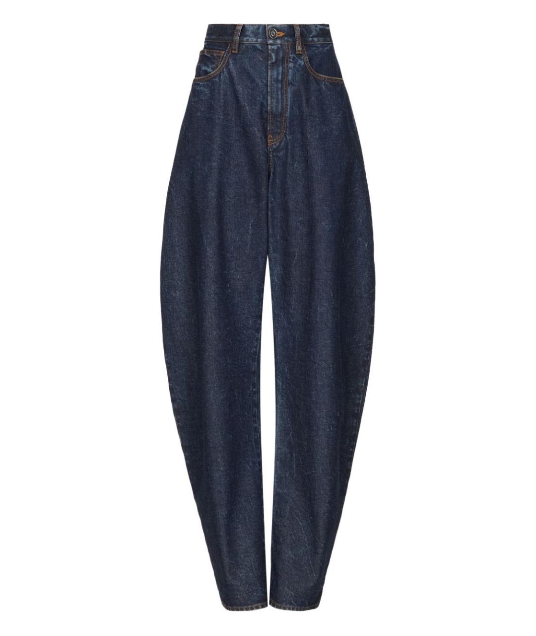 ALAIA Синие прямые брюки, фото 1