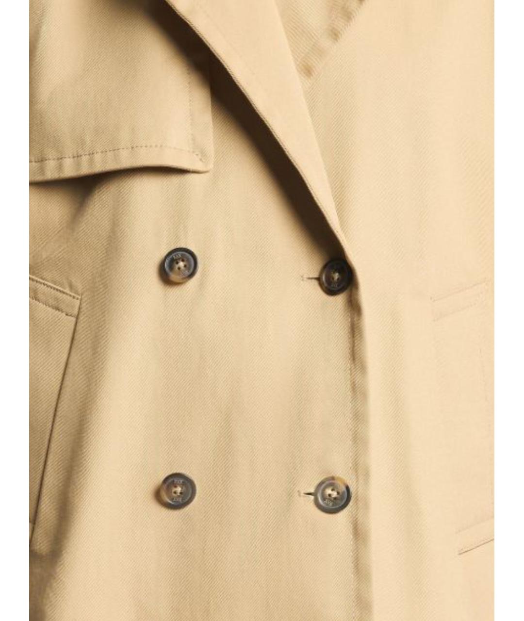 FAY Бежевый хлопковый тренч/плащ, фото 2