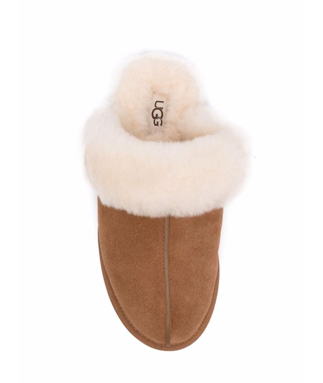 UGG Коричневые замшевые мюли, фото 4