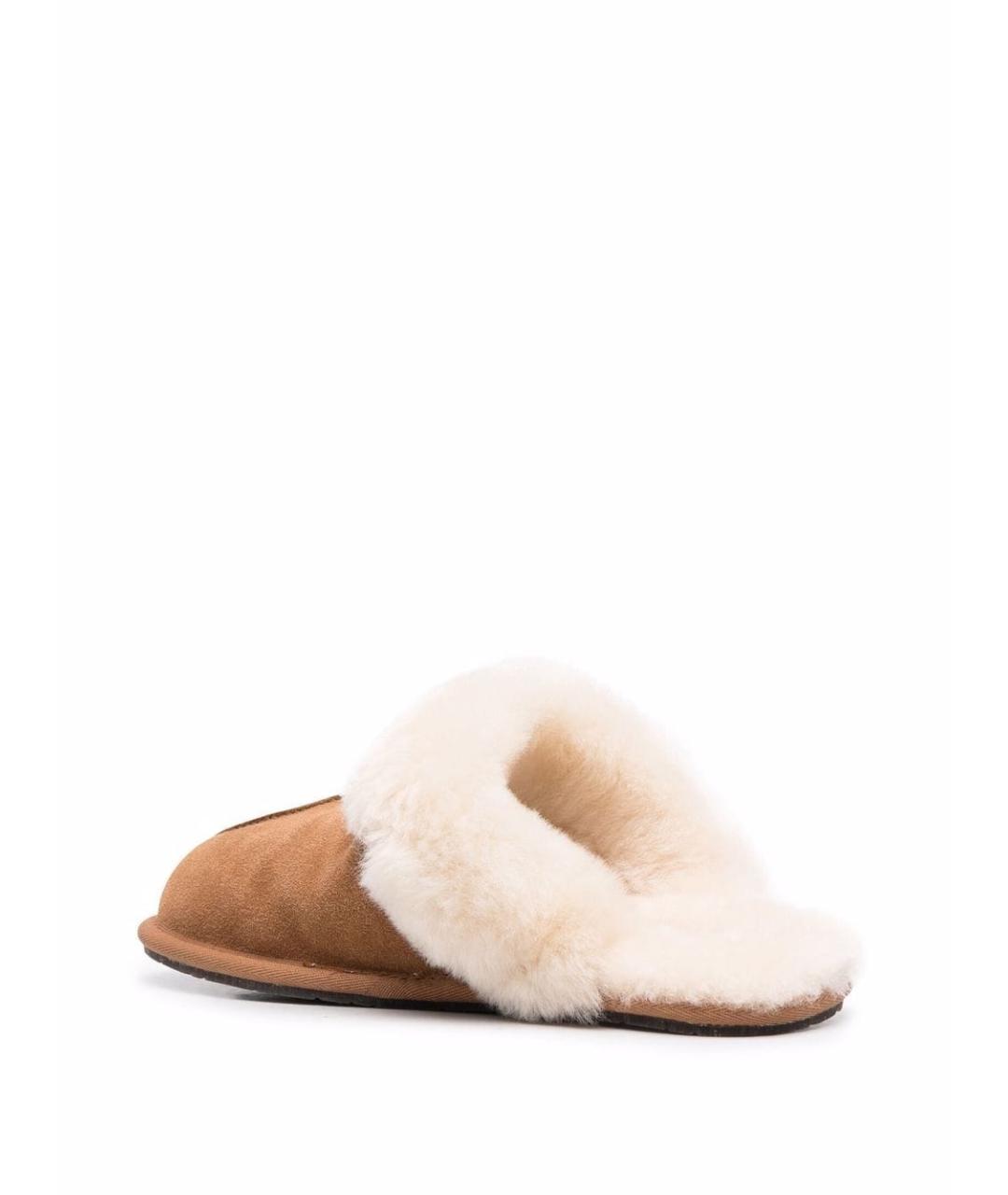 UGG Коричневые замшевые мюли, фото 3