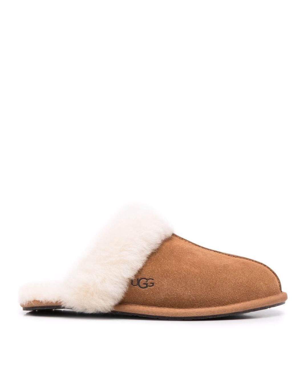 UGG Коричневые замшевые мюли, фото 1