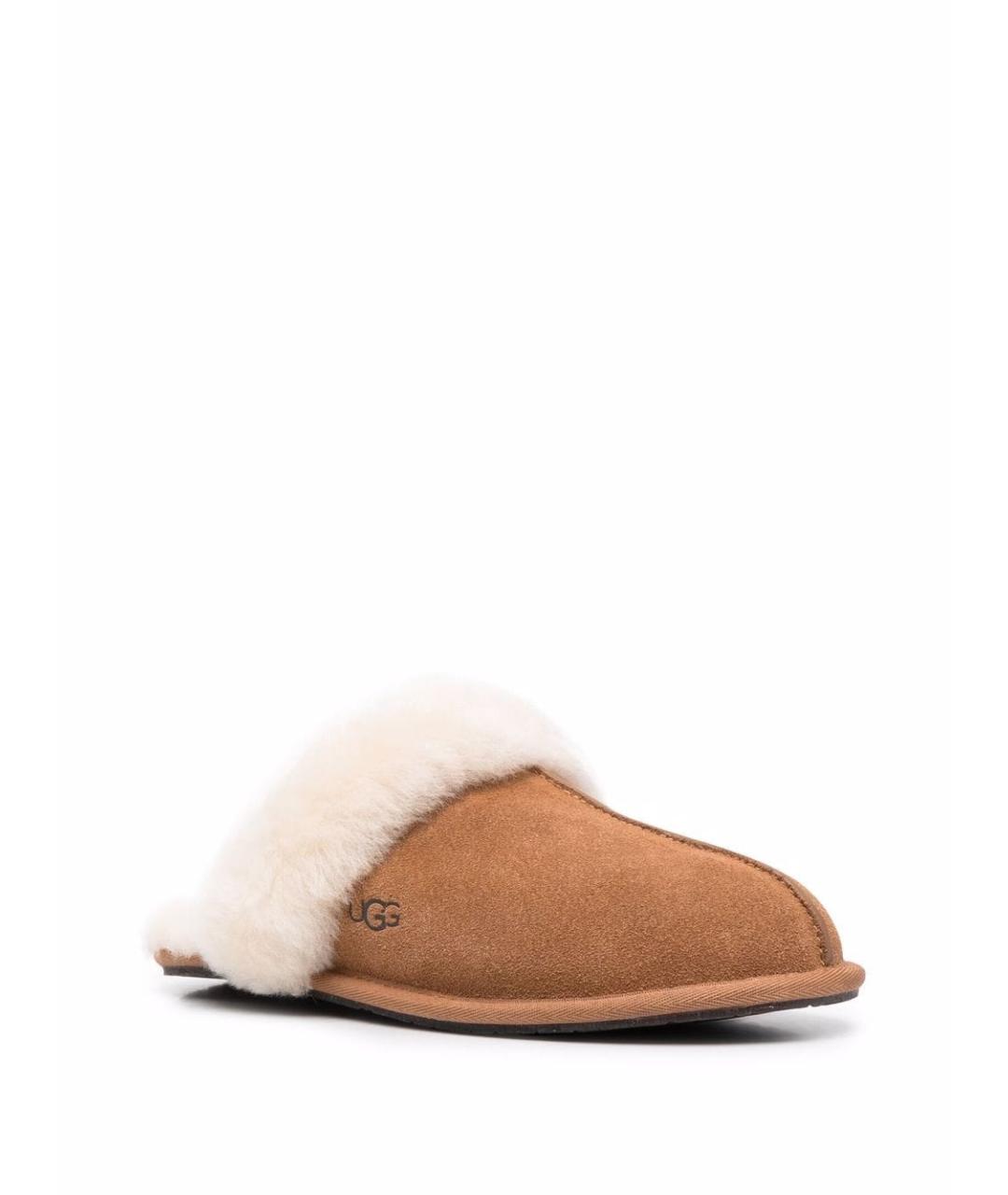 UGG Коричневые замшевые мюли, фото 2