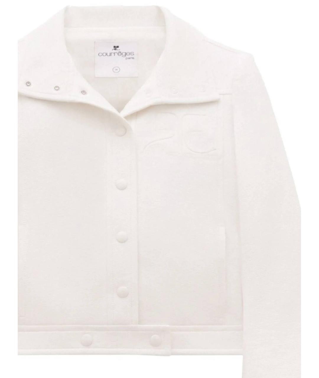 COURREGES Белая хлопковая куртка, фото 2