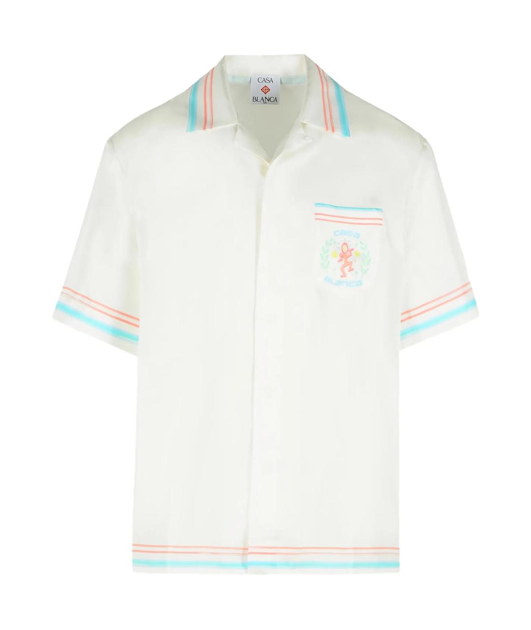 CASABLANCA Белая шелковая кэжуал рубашка, фото 1