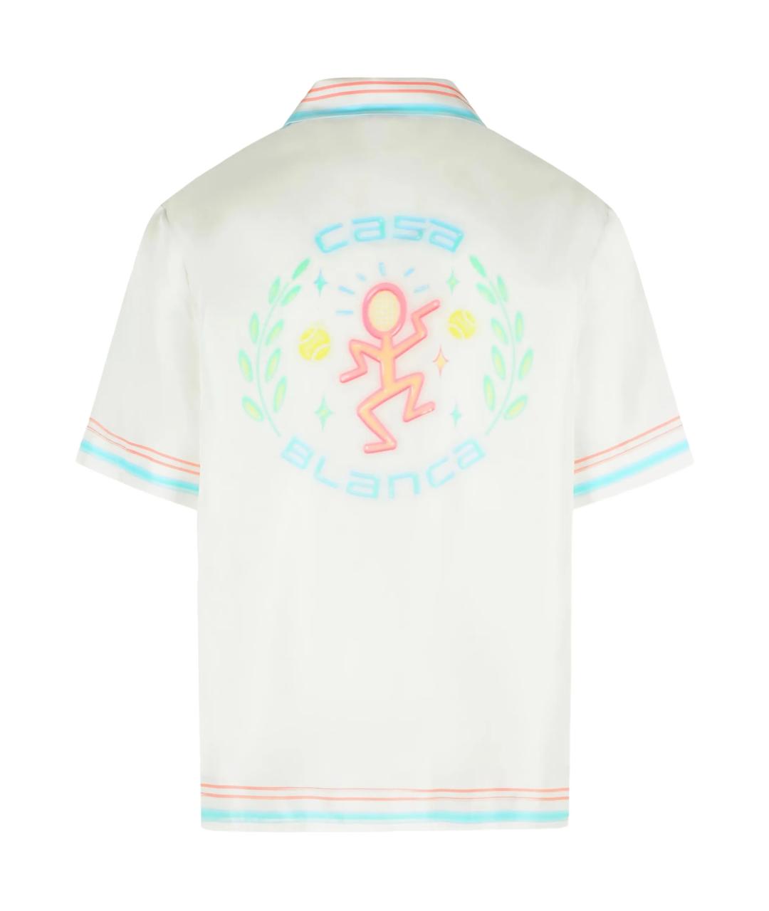 CASABLANCA Белая шелковая кэжуал рубашка, фото 4