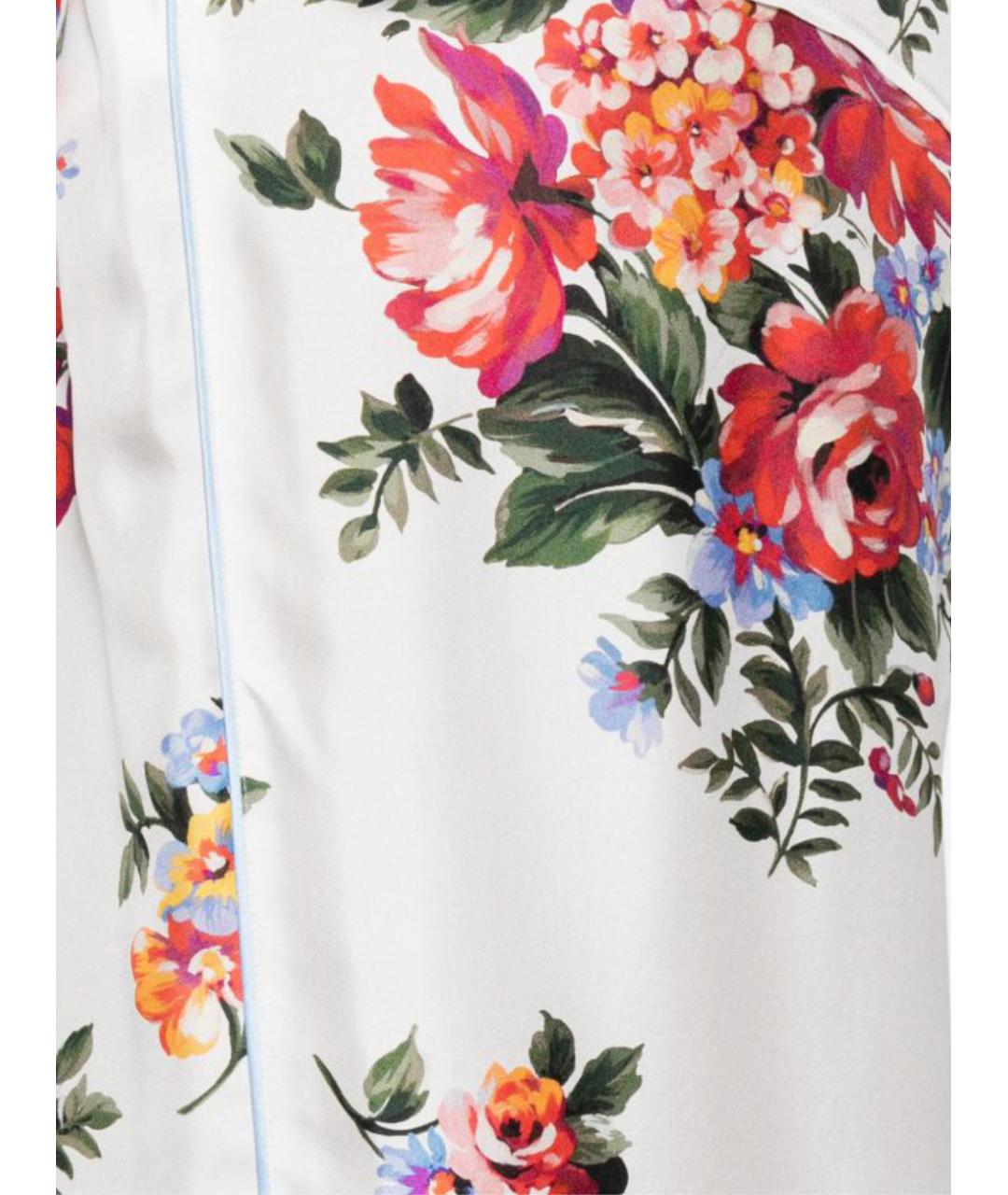 DOLCE&GABBANA Мульти хлопковые прямые брюки, фото 2