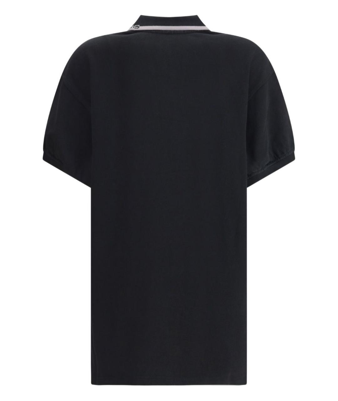 ALEXANDER WANG Черное хлопковое повседневное платье, фото 3