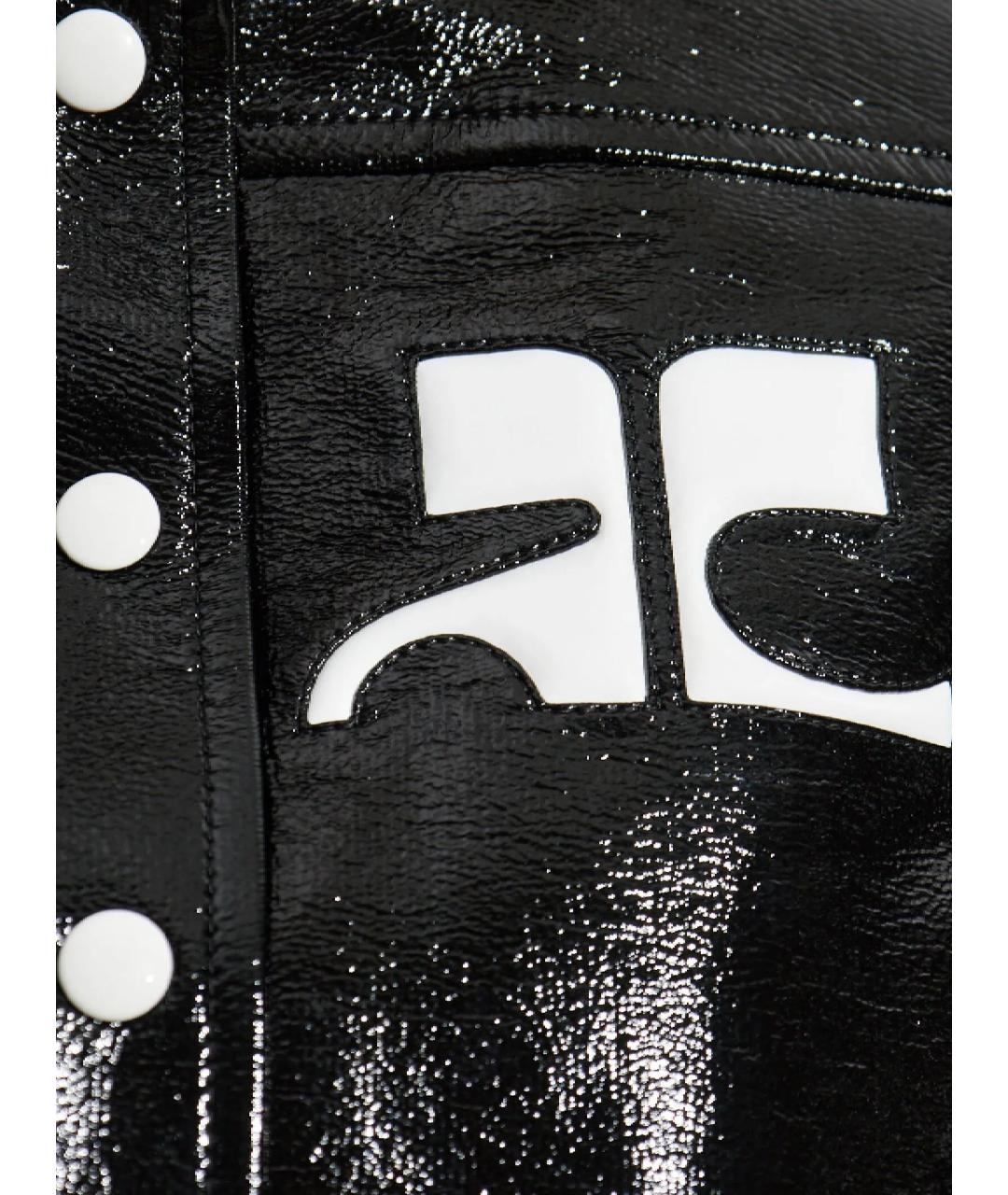 COURREGES Черная хлопковая куртка, фото 2