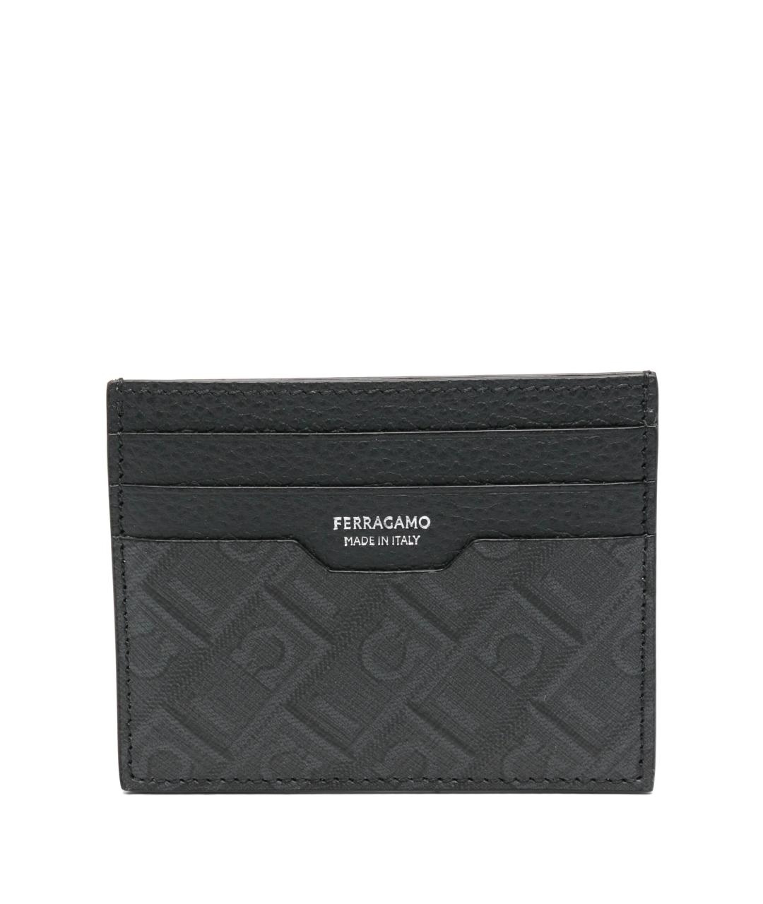 FERRAGAMO Серый кардхолдер из искусственной кожи, фото 3
