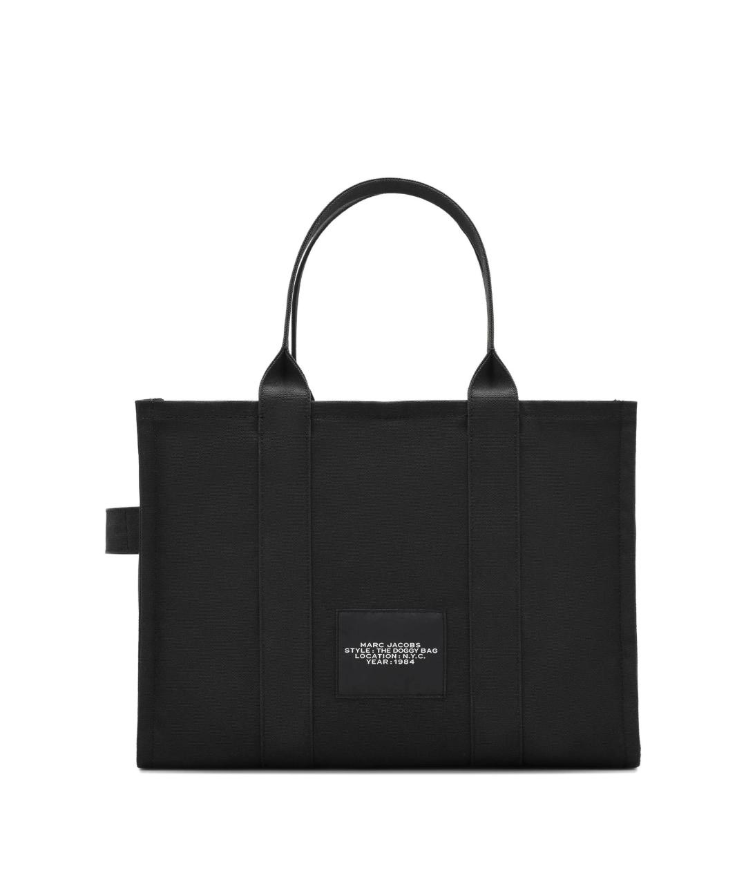MARC JACOBS Черная хлопковая сумка тоут, фото 2