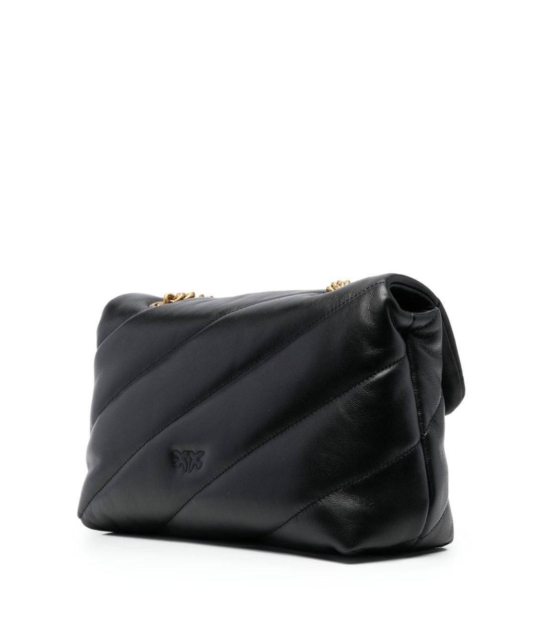 PINKO Черная кожаная сумка через плечо, фото 2
