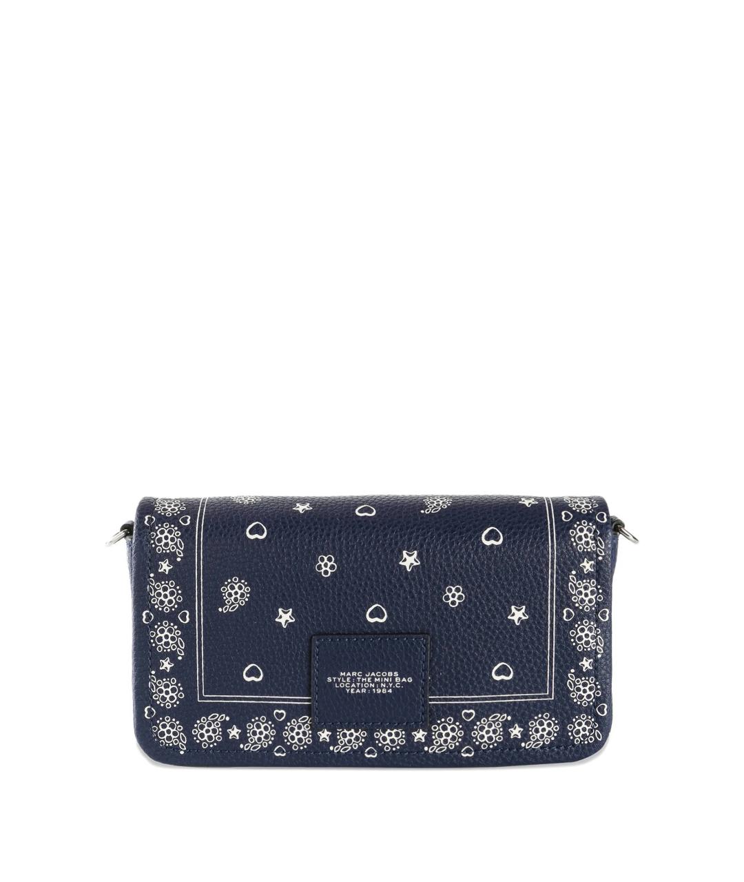 MARC JACOBS Темно-синяя кожаная сумка через плечо, фото 3