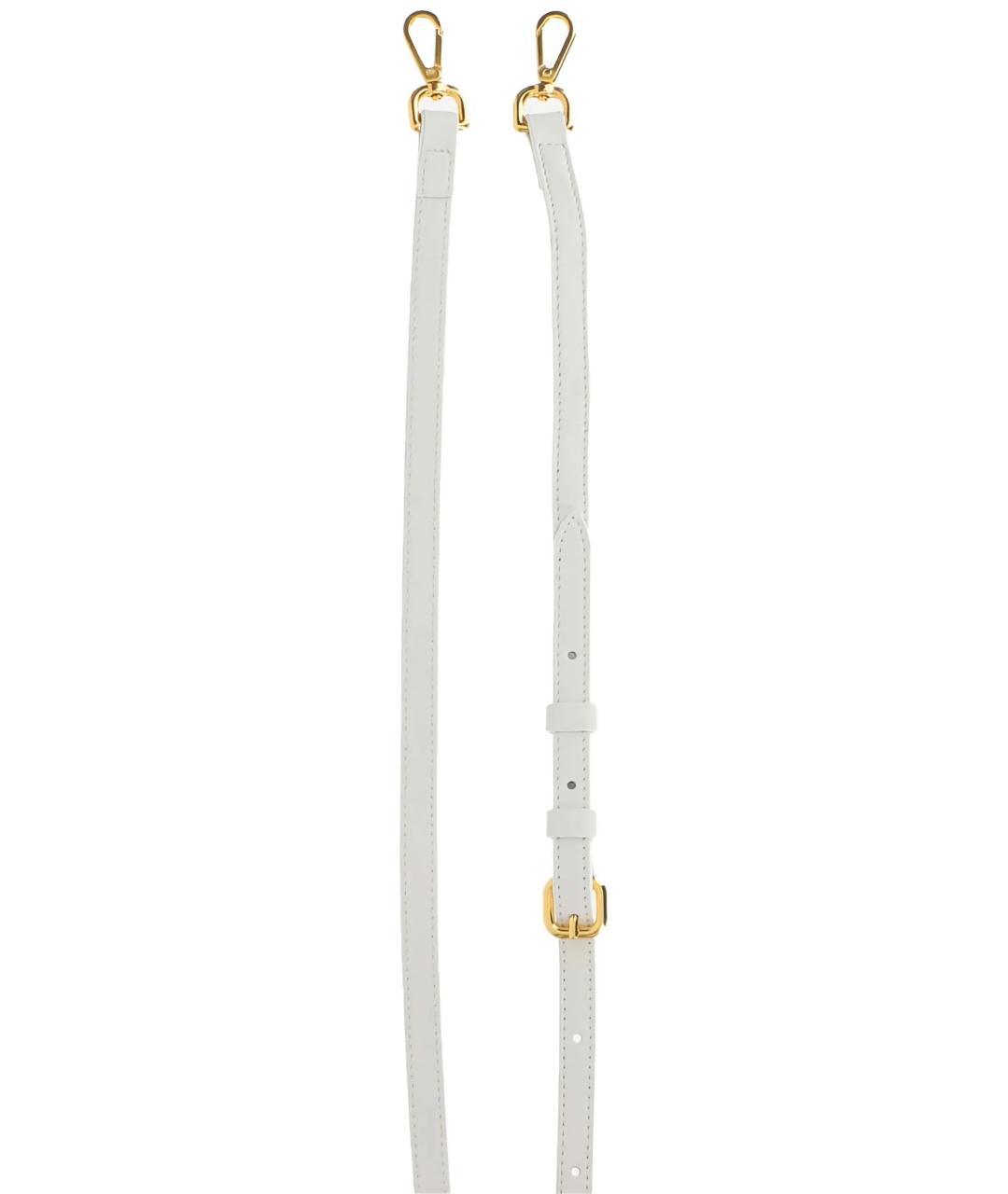 JACQUEMUS Белая кожаная сумка с короткими ручками, фото 5