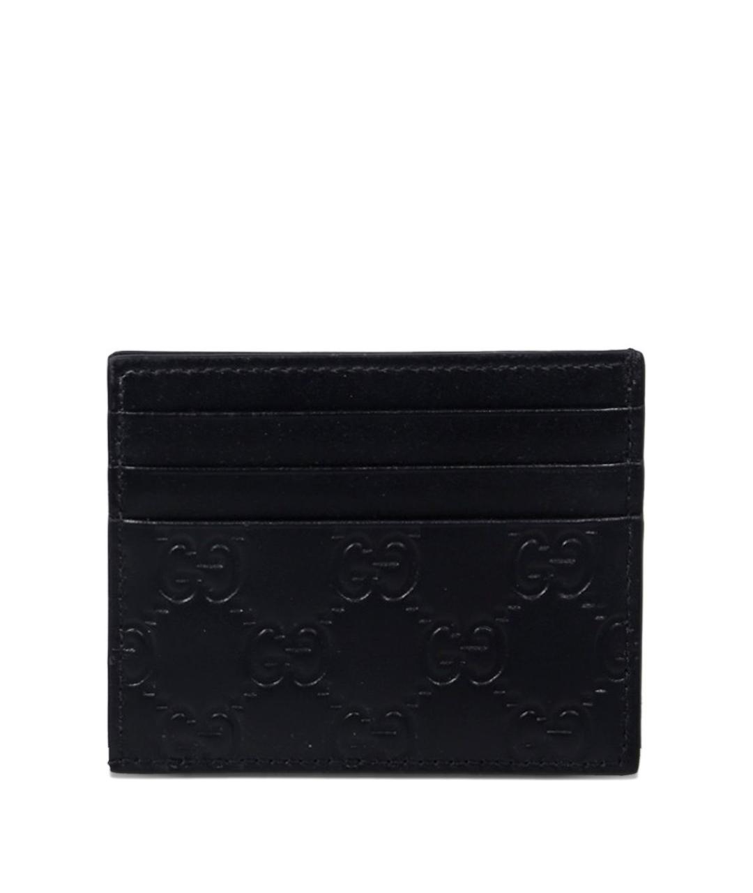 GUCCI Черный кожаный кардхолдер, фото 1