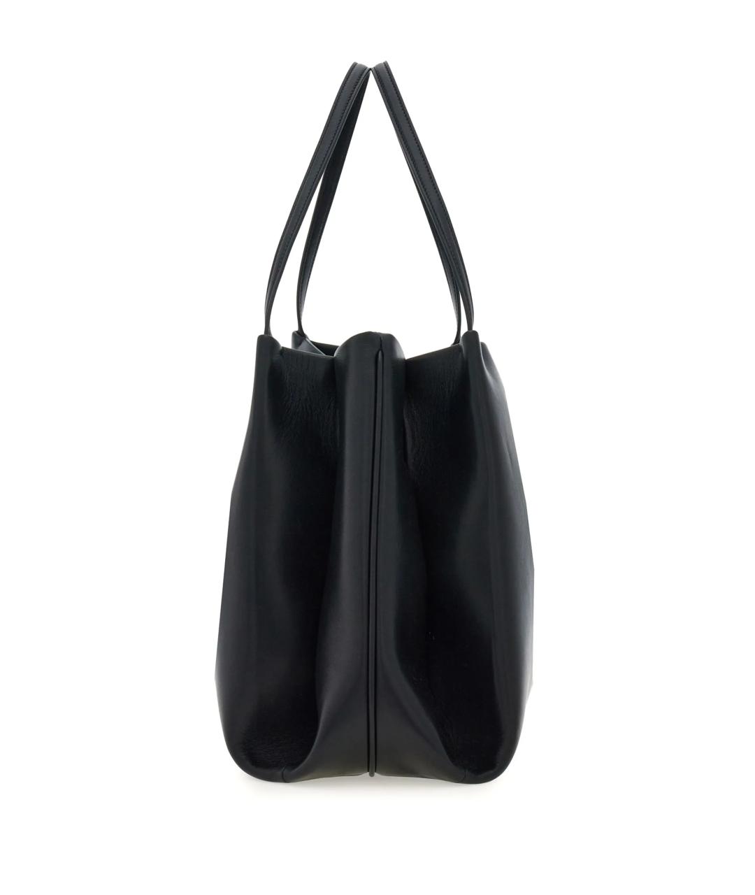 FERRAGAMO Черная кожаная сумка через плечо, фото 2