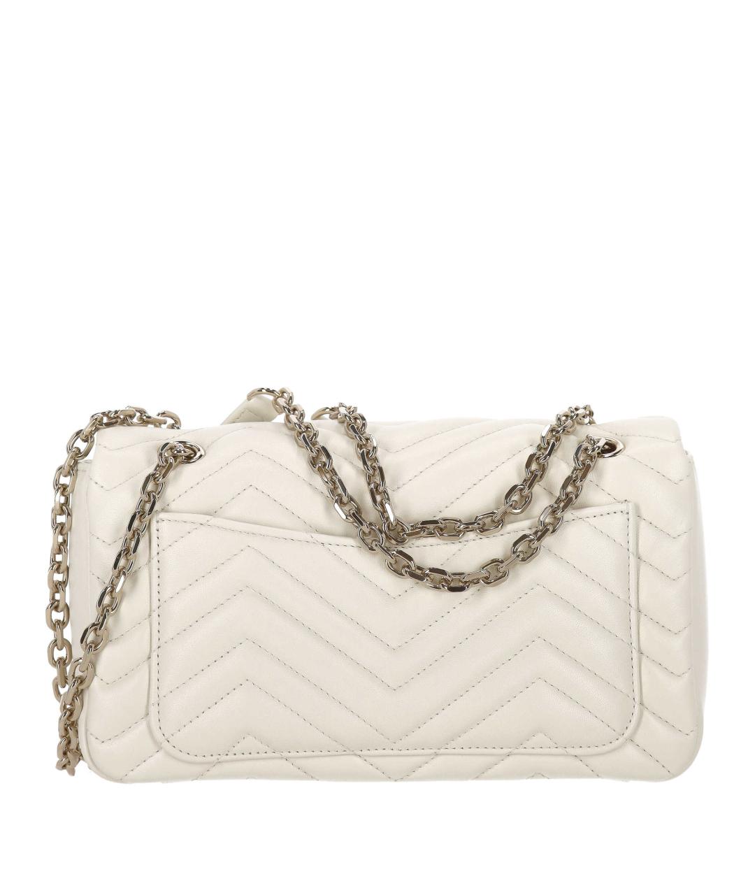 GUCCI Белая кожаная сумка через плечо, фото 3