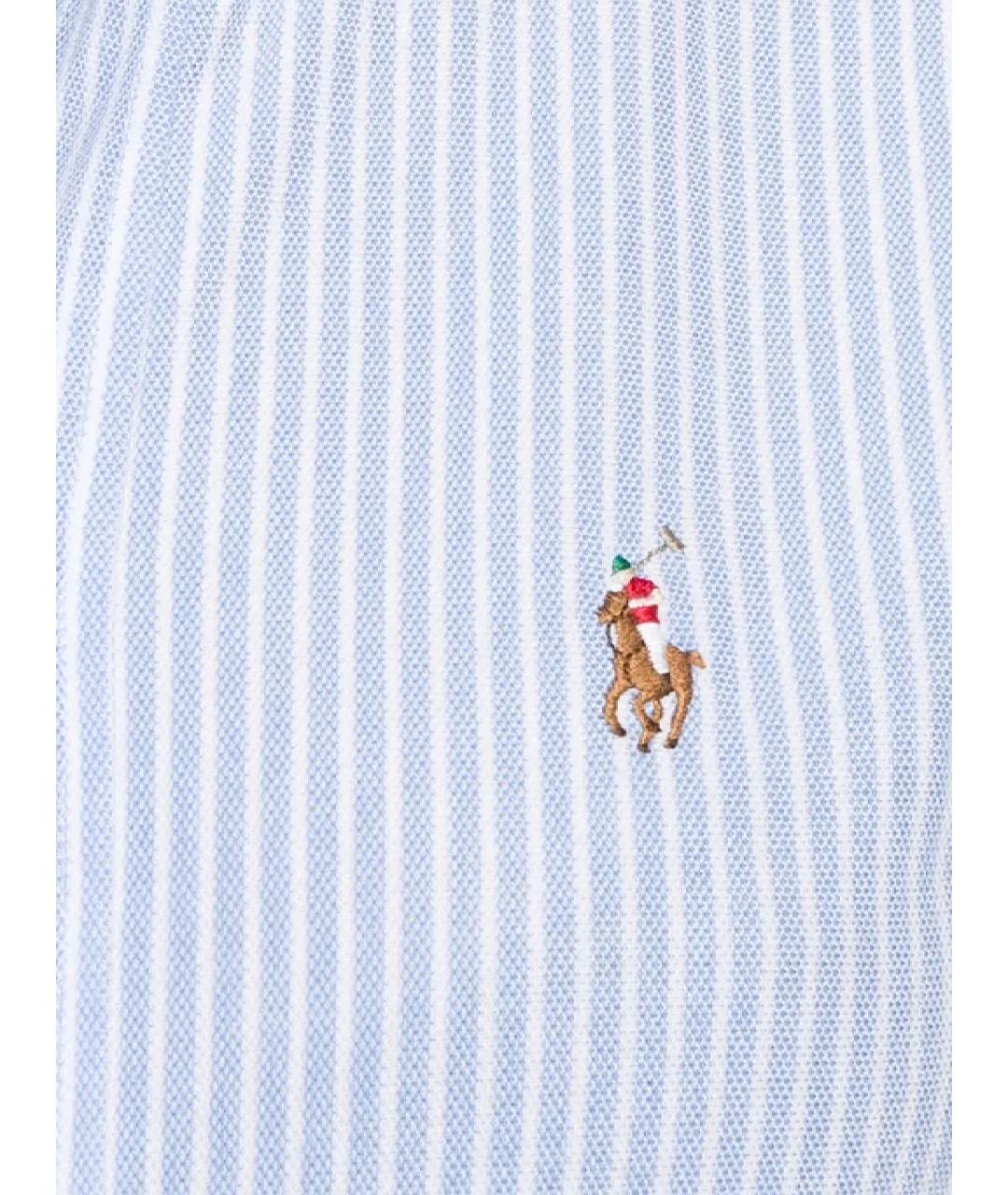 POLO RALPH LAUREN Голубая хлопковая рубашка, фото 2