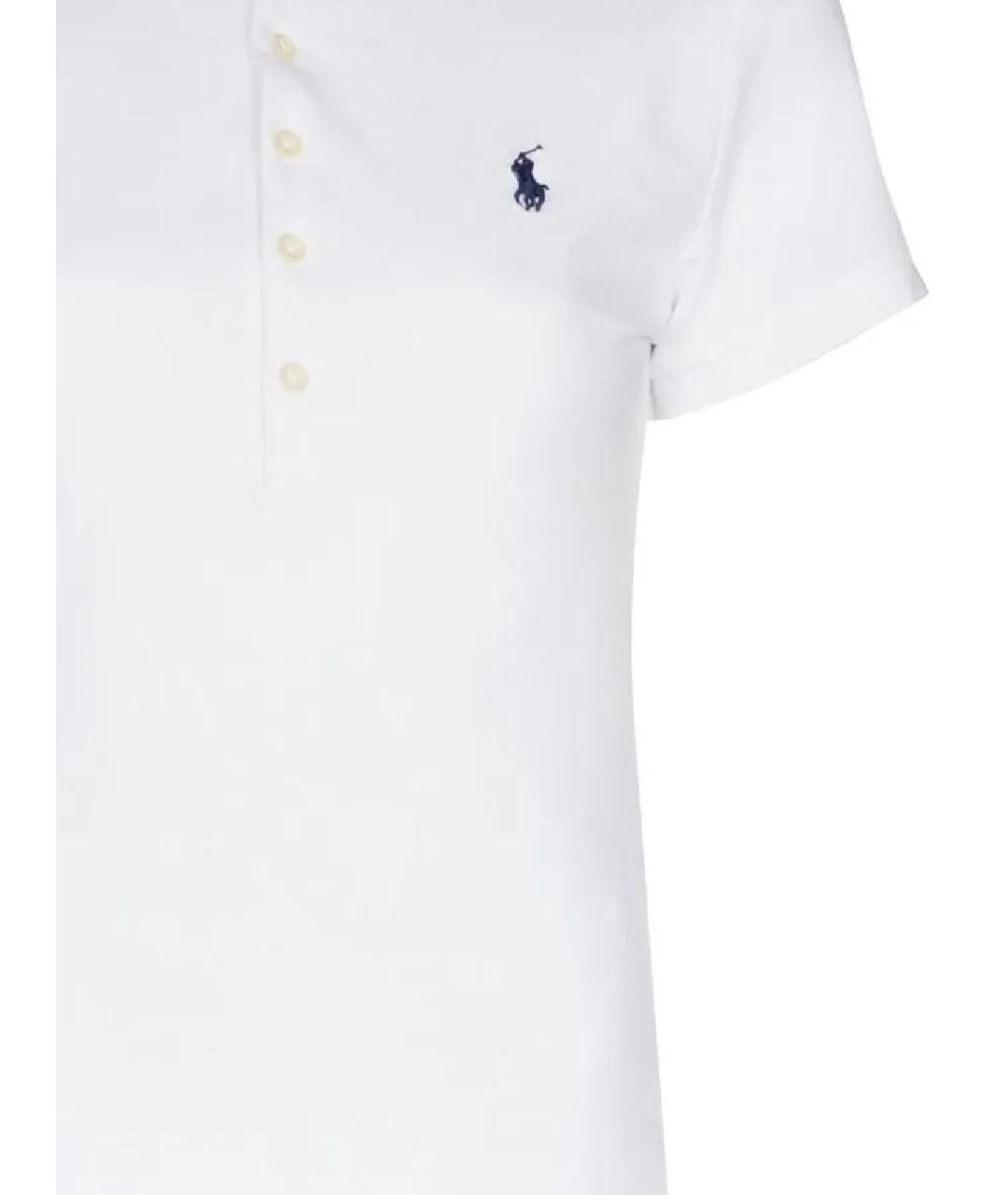 POLO RALPH LAUREN Белая хлопковая футболка, фото 2