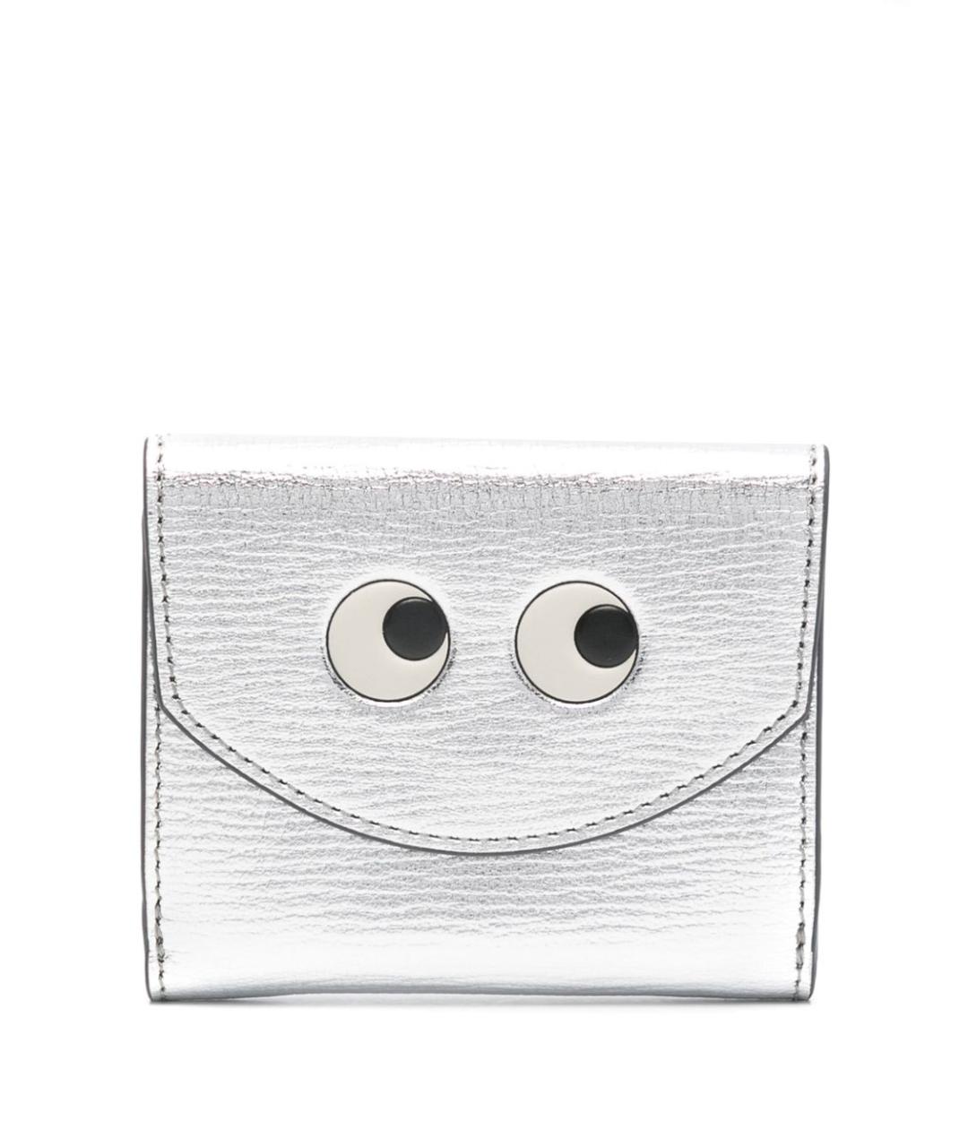 ANYA HINDMARCH Серебрянный кожаный кошелек, фото 1