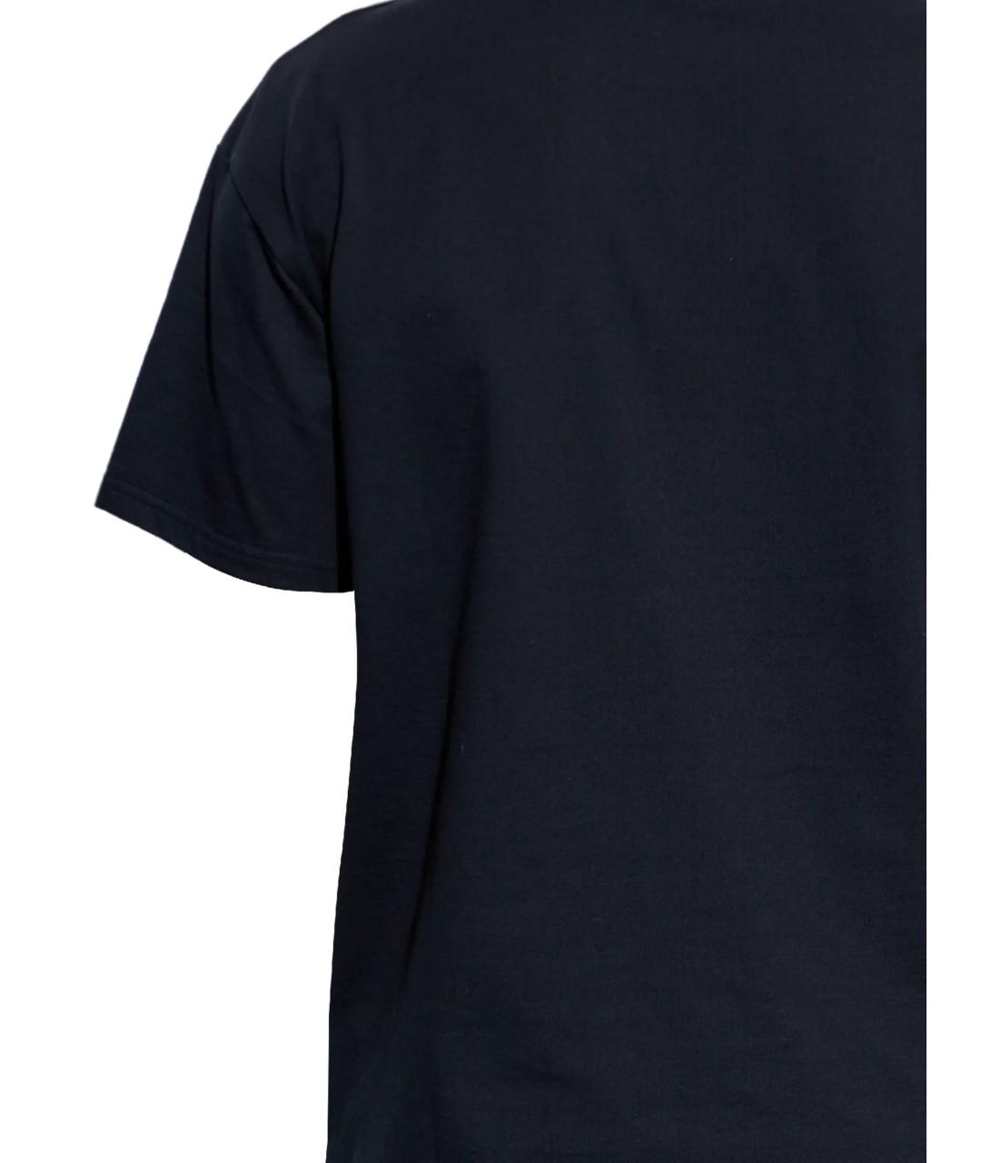 GIVENCHY Темно-синяя хлопковая футболка, фото 3
