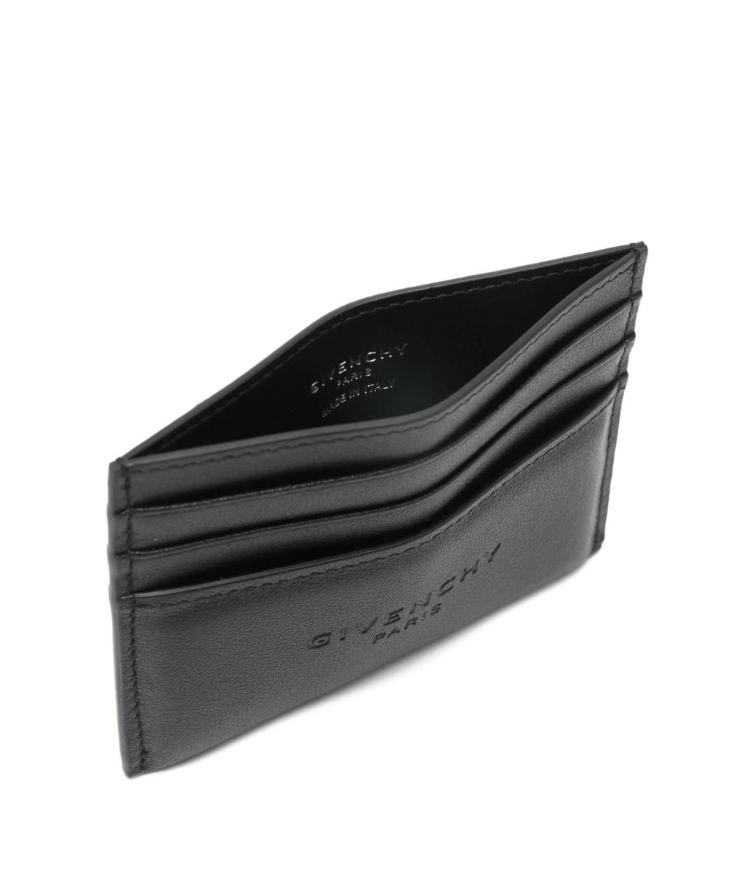 GIVENCHY Черный кожаный кардхолдер, фото 3