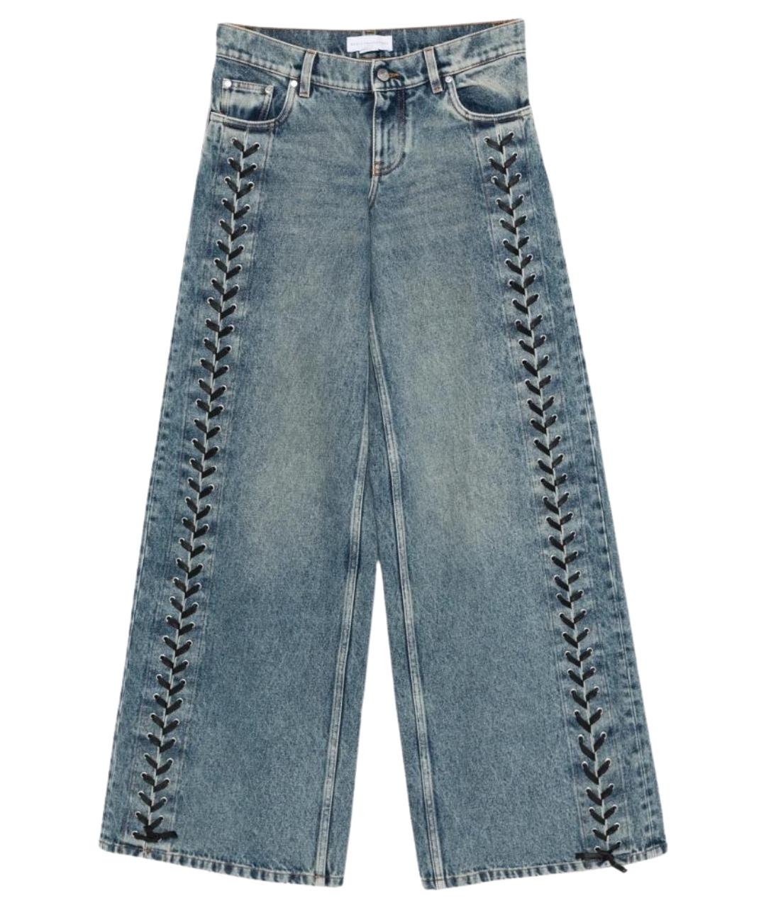 STELLA MCCARTNEY Синие хлопковые прямые джинсы, фото 1