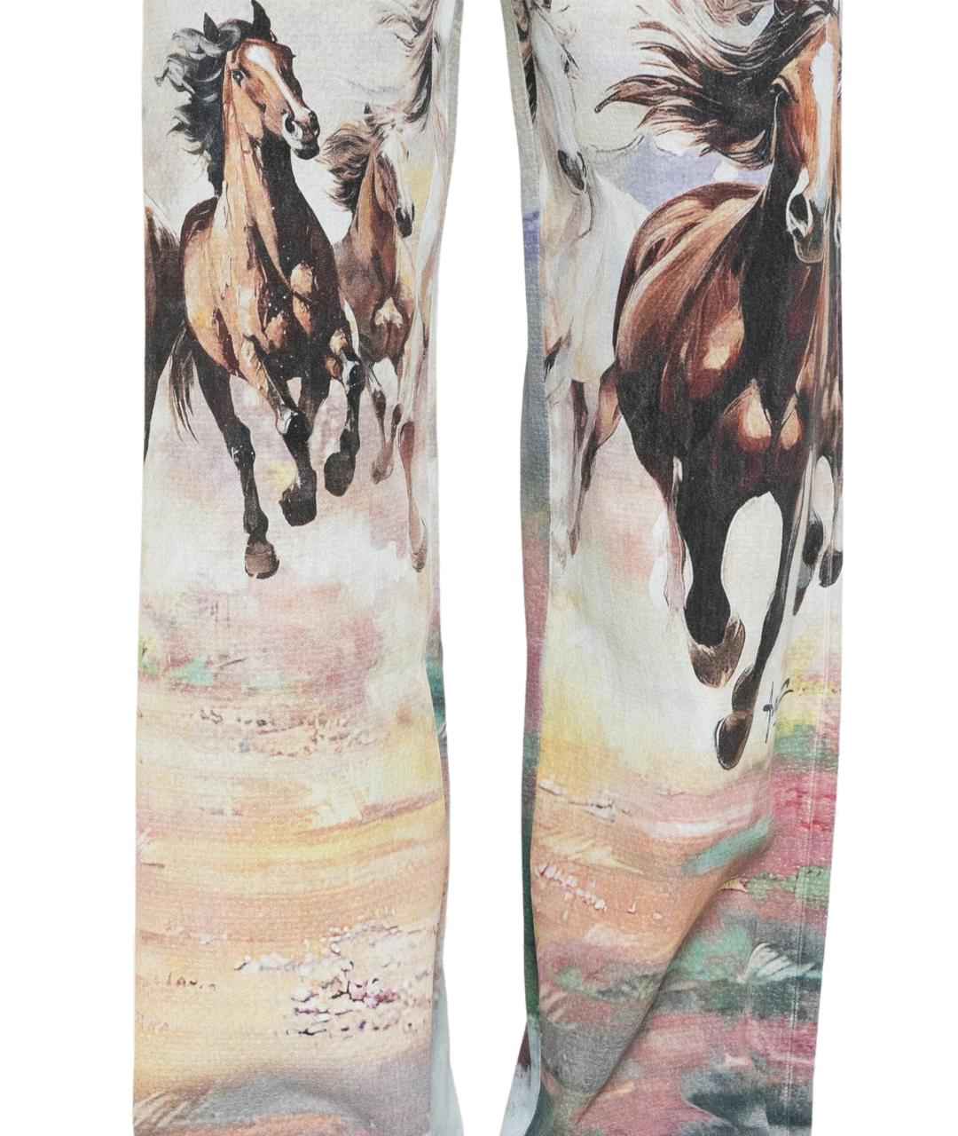 AMIRI Мульти хлопковые прямые джинсы, фото 2