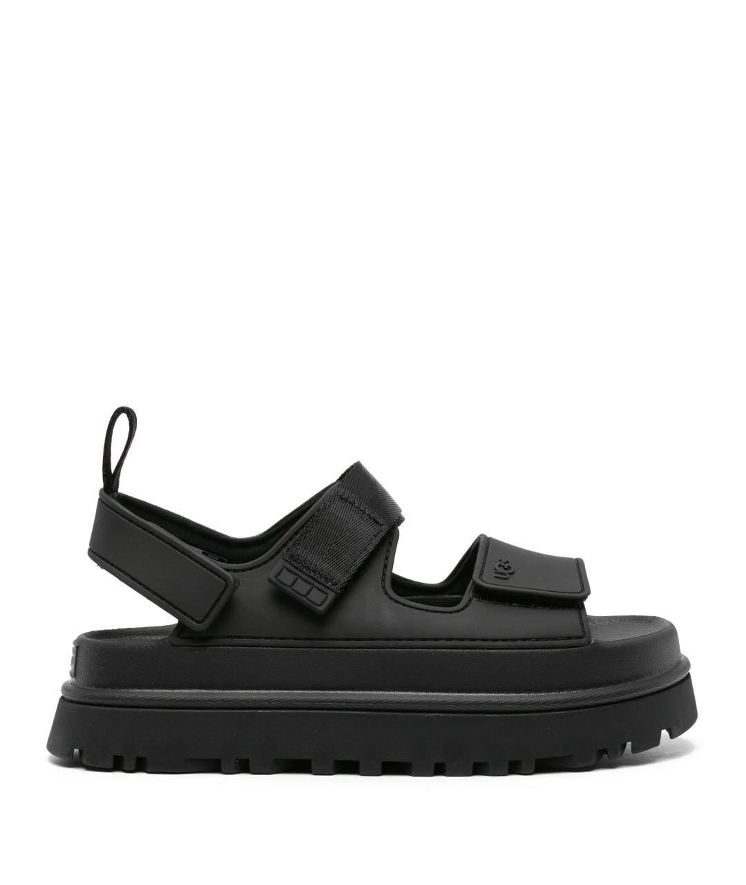 UGG AUSTRALIA Черные босоножки, фото 1