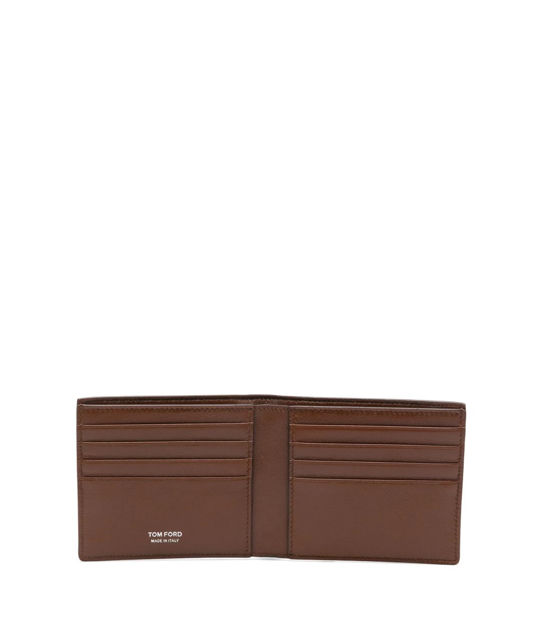 TOM FORD Коричневый кожаный кошелек, фото 2