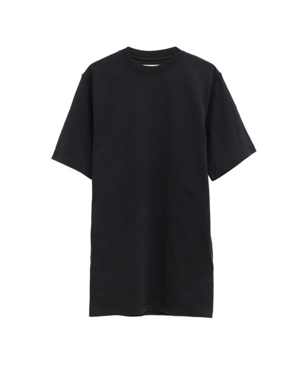 PHOEBE PHILO Черная хлопковая футболка, фото 1