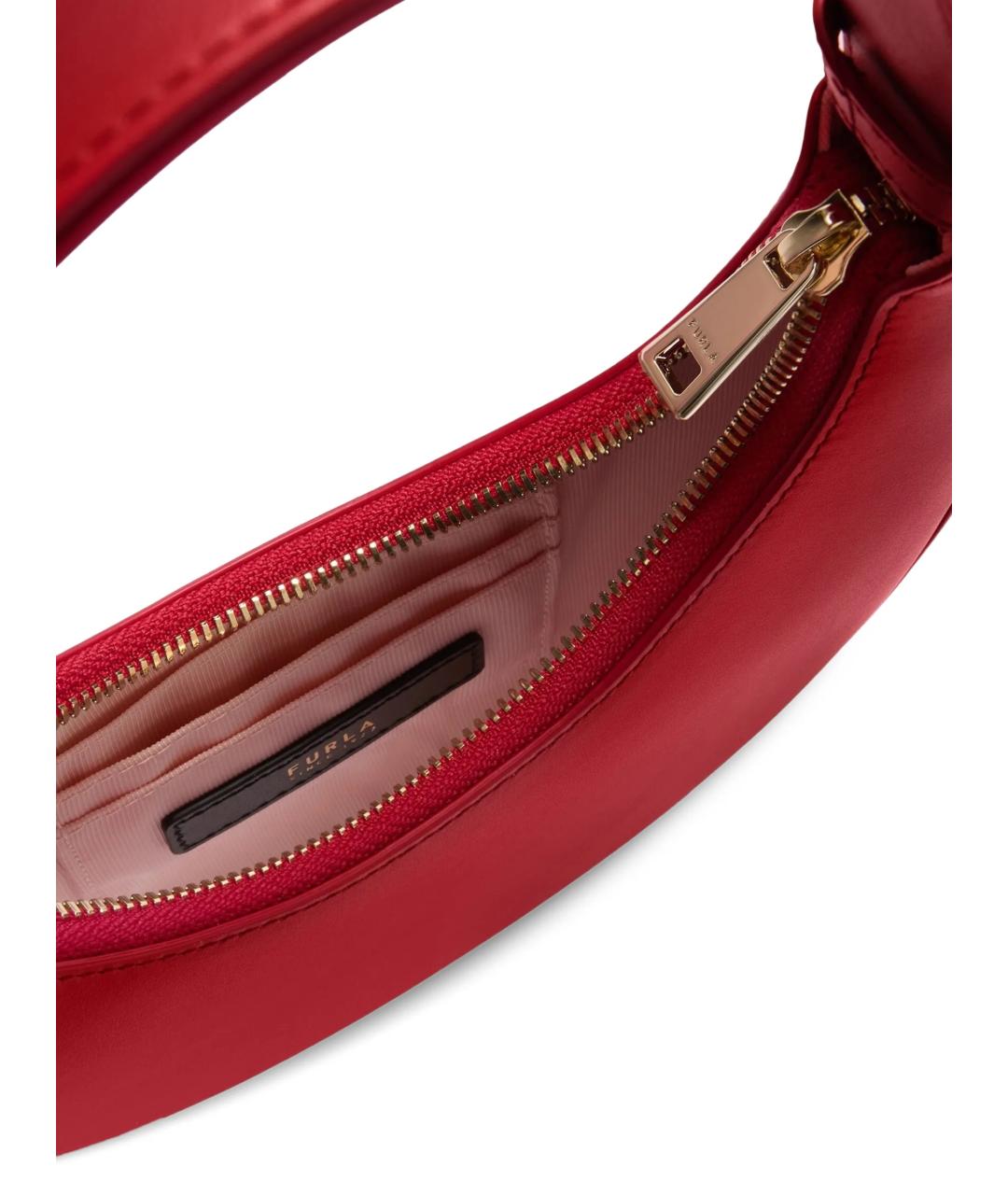 FURLA Красная кожаная сумка через плечо, фото 3