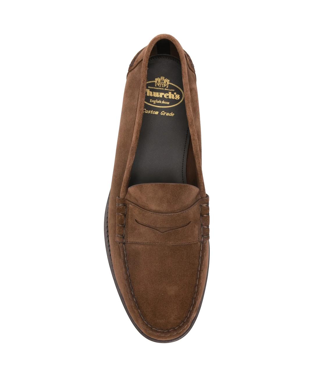 CHURCH'S Коричневые замшевые лоферы, фото 4