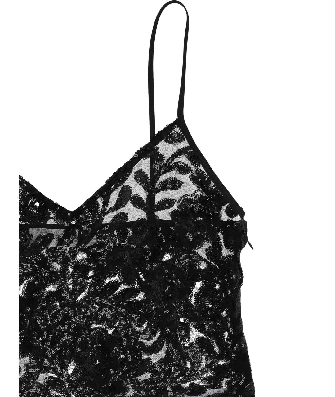 GOLDEN GOOSE DELUXE BRAND Черная полиэстеровая майка, фото 2