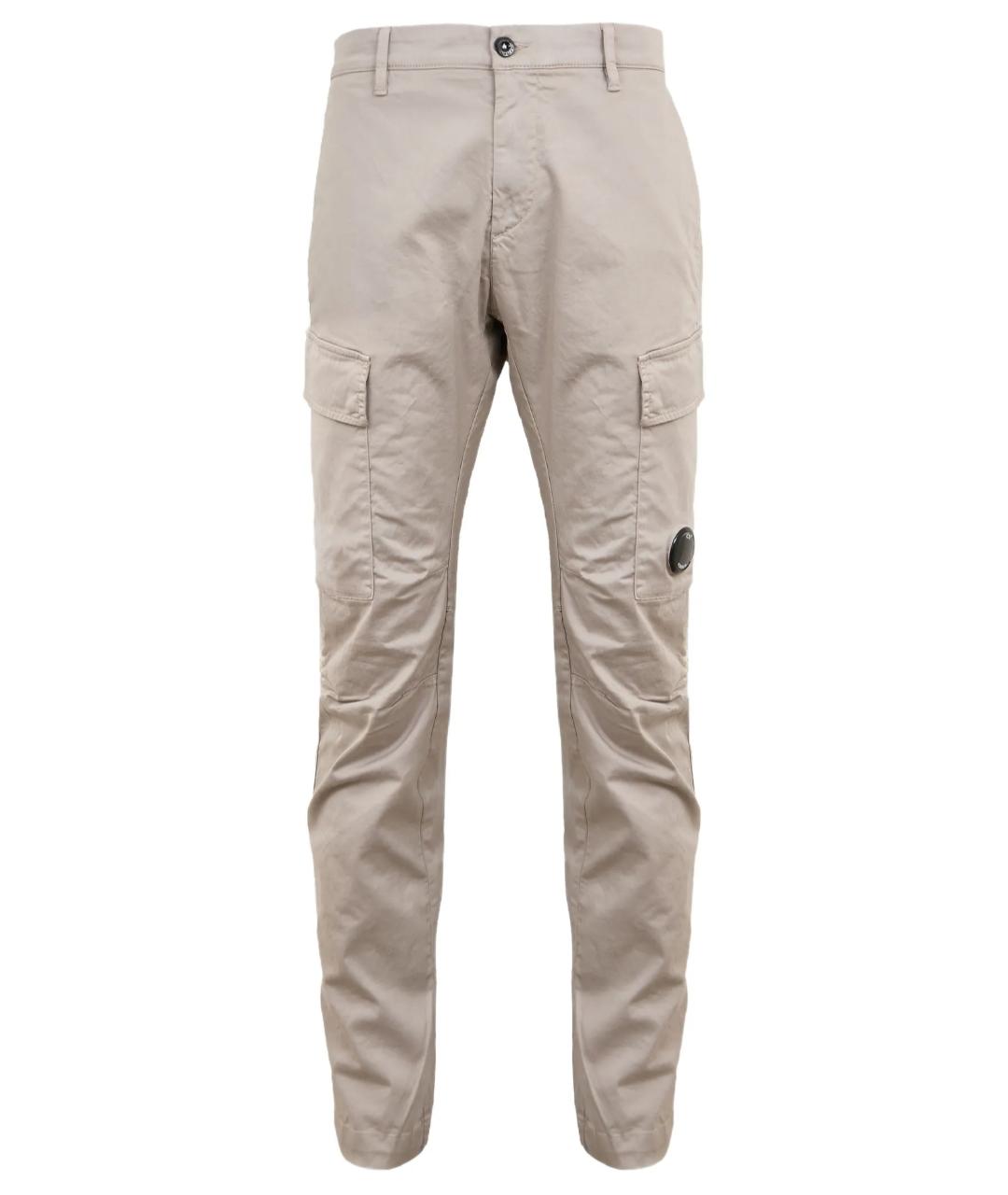 CP COMPANY Бежевые хлопковые повседневные брюки, фото 1