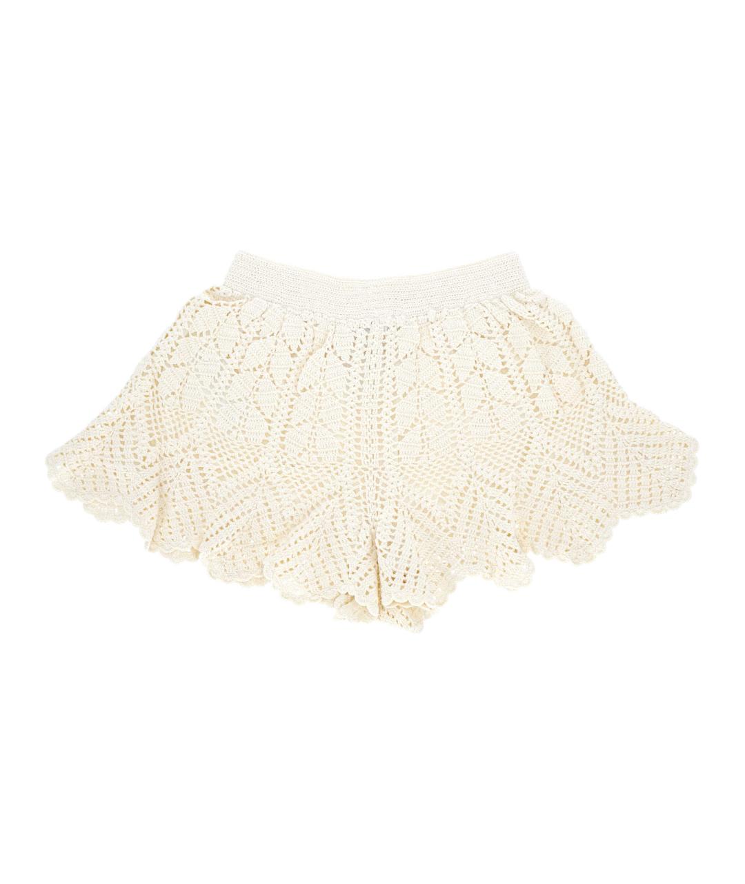 ZIMMERMANN Белые хлопковые шорты, фото 3