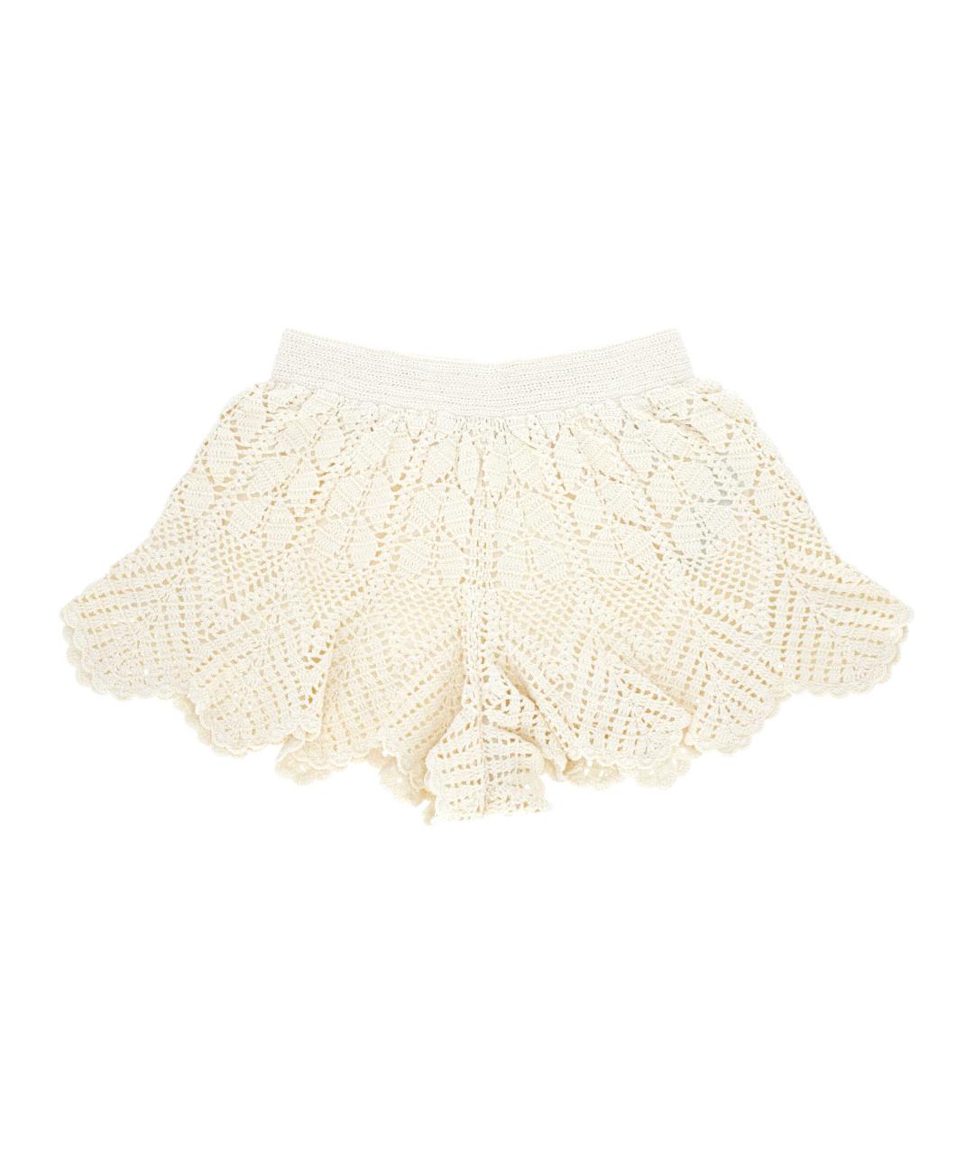 ZIMMERMANN Белые хлопковые шорты, фото 1