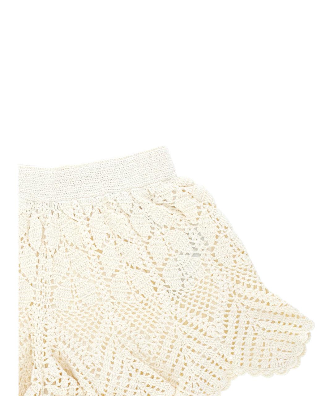 ZIMMERMANN Белые хлопковые шорты, фото 2